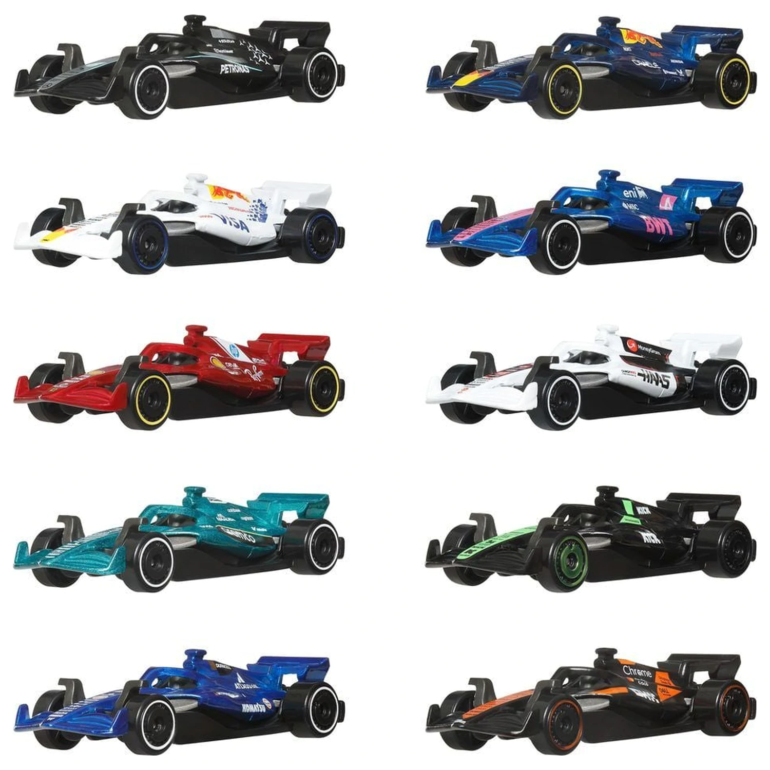Hot Wheels F1 automobili, paket od 10 komada fotografija proizvoda