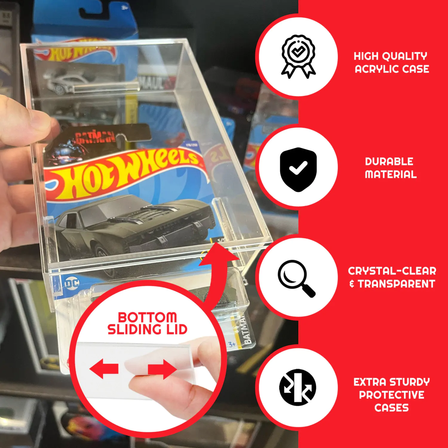 Hot Wheels Mainline akrilna kutija, 2-Pack fotografija proizvoda