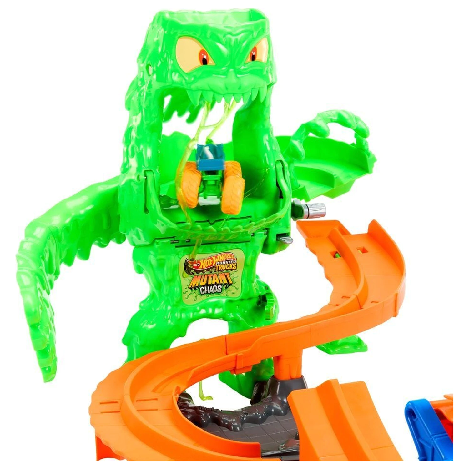 Hot Wheels Monster Trucks Mutant Chaos Monster Takedown Playset  fotografija proizvoda