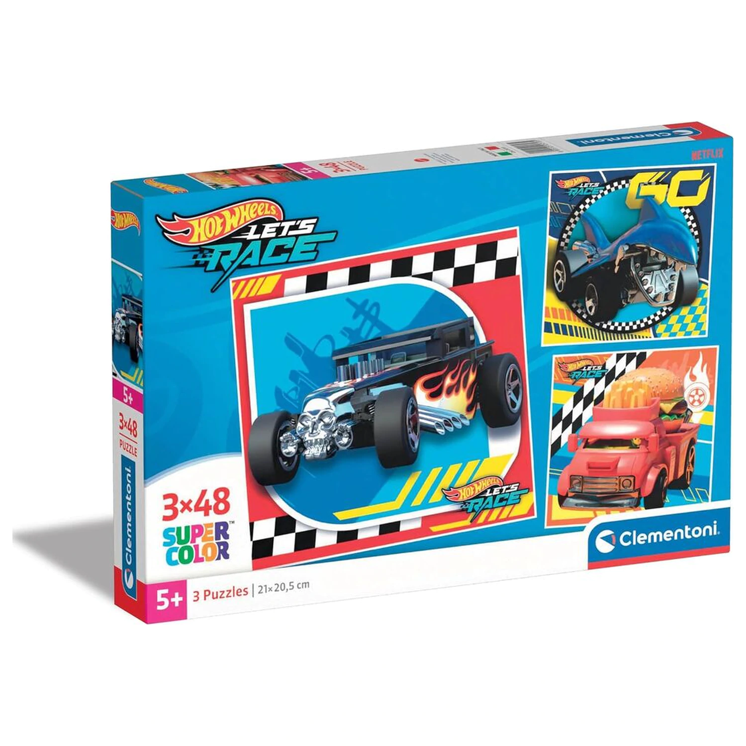 Hot Wheels puzzle 3x48 komada fotografija proizvoda