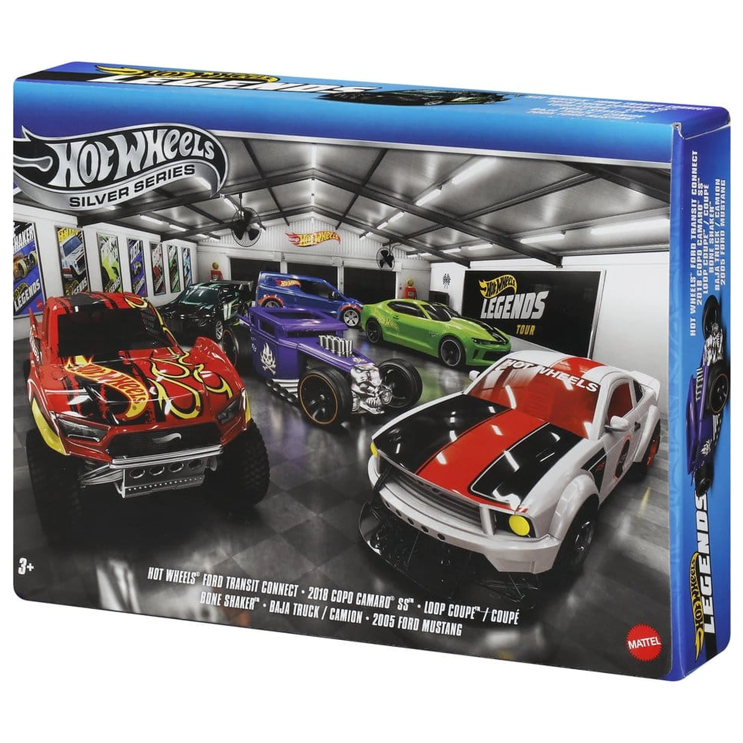 Hot Wheels Silver Series Die-Cast Vozilo Paket od 6 komada 1/64 Legends fotografija proizvoda