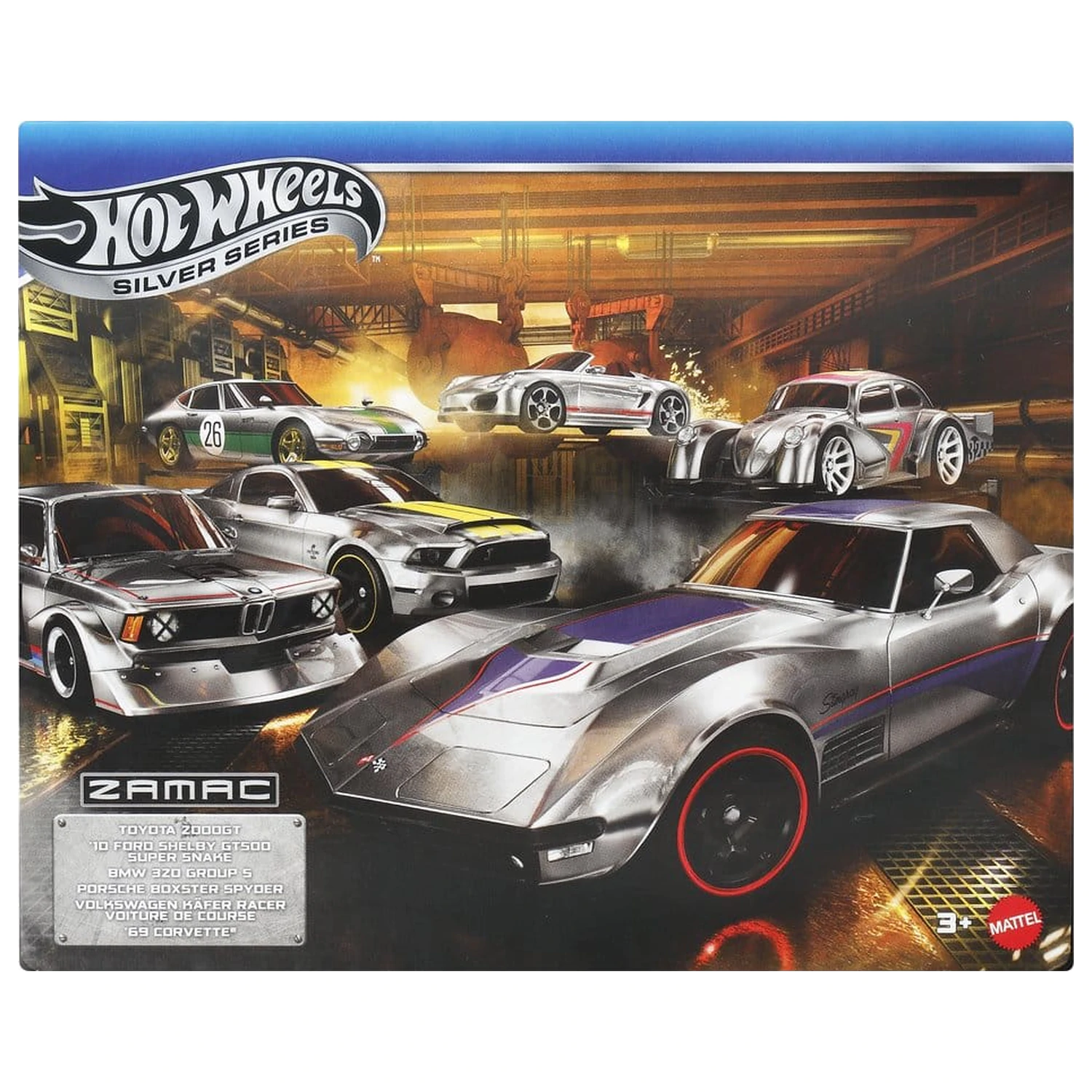 Hot Wheels Silver Series Die-Cast vozilo paket od 6 komada 1/64 ZAMAC fotografija proizvoda