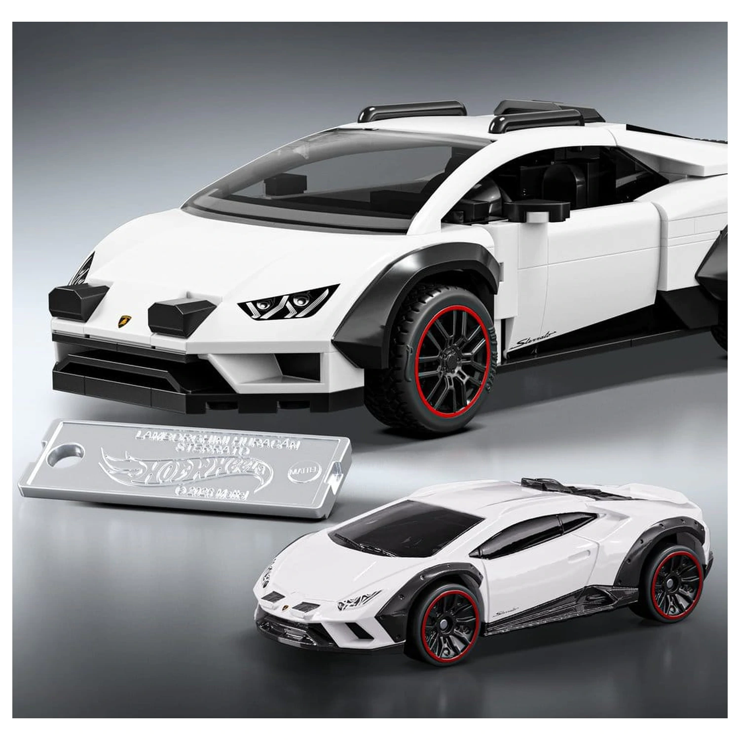 Hot Wheels Speed Mattel Brick Shop građevinski set 1/32 Lamborghini Huracán Sterrato fotografija proizvoda