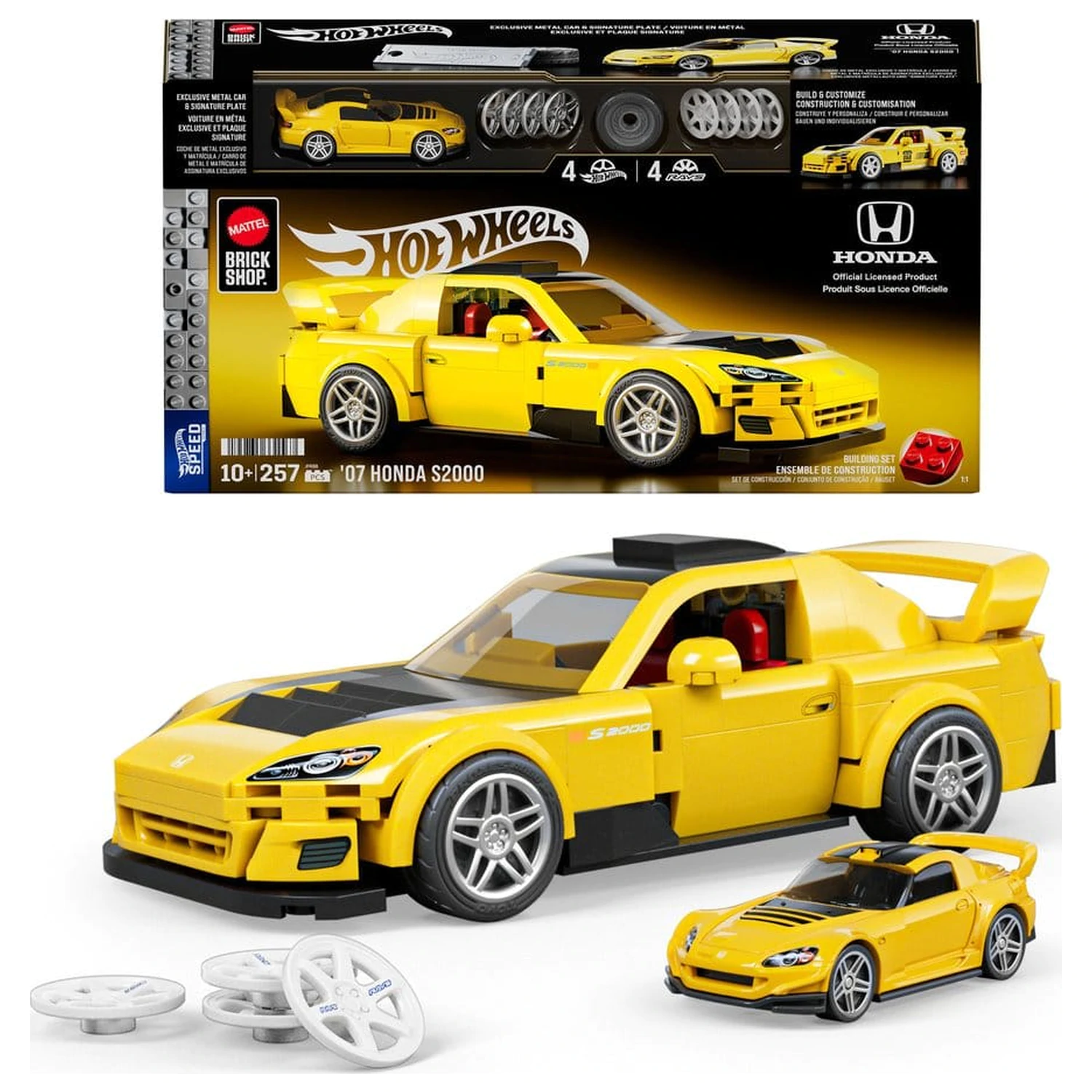 Hot Wheels Speed Series Mattel Brick Shop građevinski set 1/32 '07 Honda S2000 fotografija proizvoda