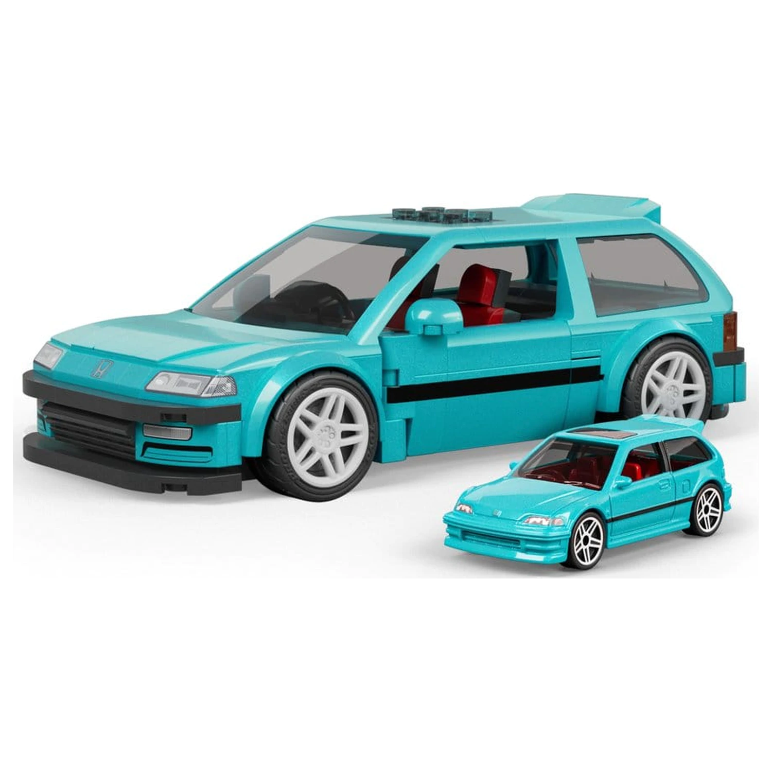Hot Wheels Speed Series Mattel Brick Shop građevinski set 1/32 Custom ’90 Honda Civic EF fotografija proizvoda