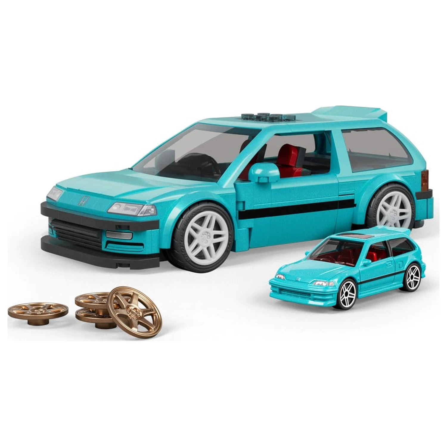 Hot Wheels Speed Series Mattel Brick Shop građevinski set 1/32 Custom ’90 Honda Civic EF fotografija proizvoda