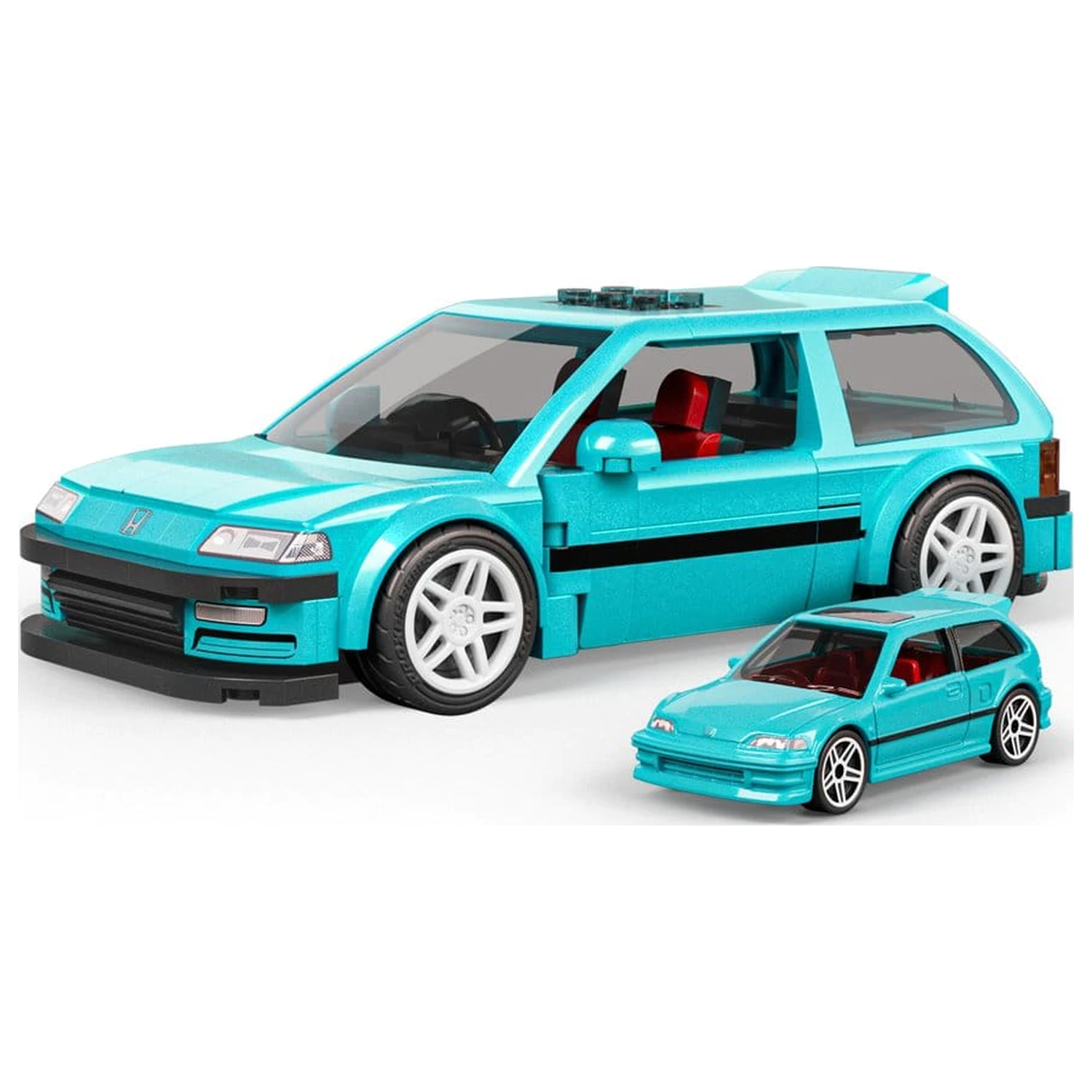 Hot Wheels Speed Series Mattel Brick Shop građevinski set 1/32 Custom ’90 Honda Civic EF fotografija proizvoda