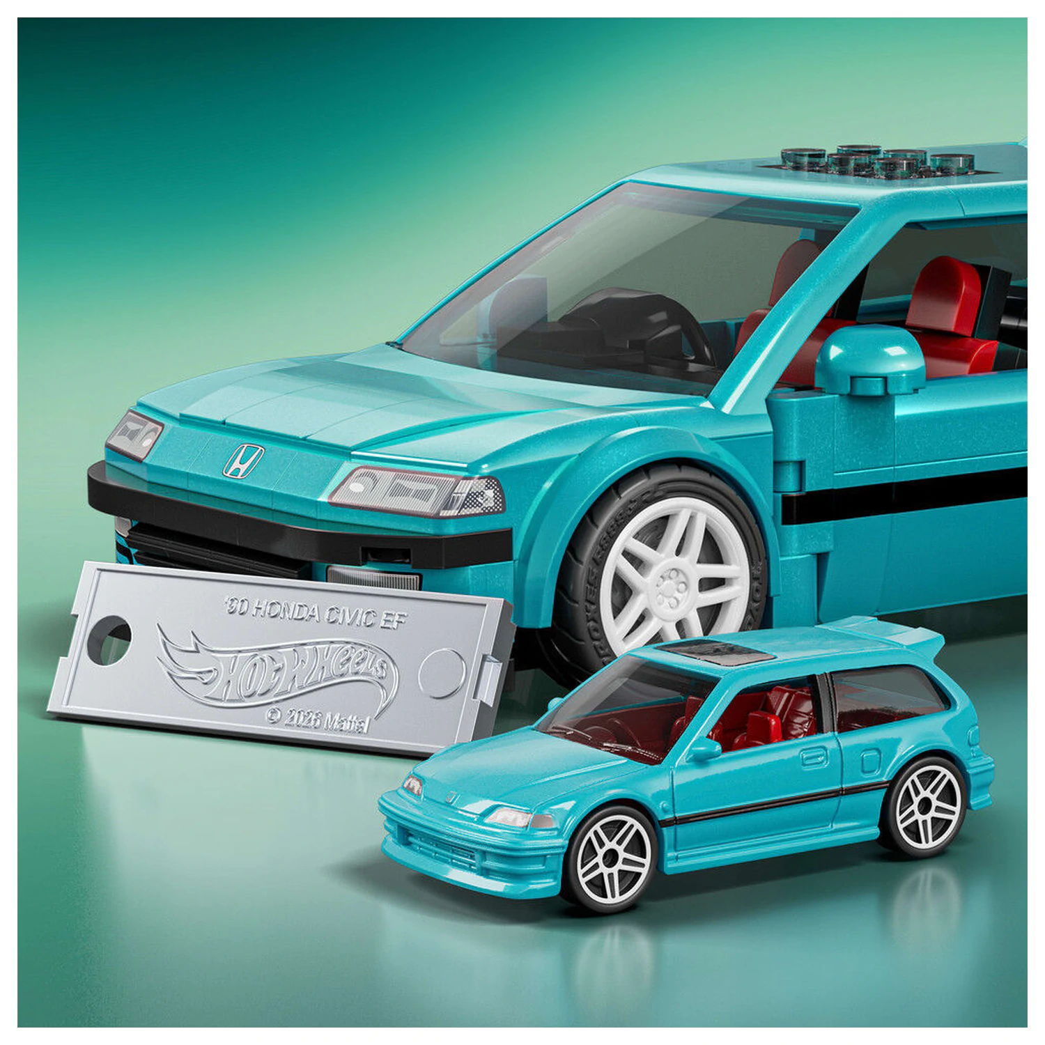 Hot Wheels Speed Series Mattel Brick Shop građevinski set 1/32 Custom ’90 Honda Civic EF fotografija proizvoda