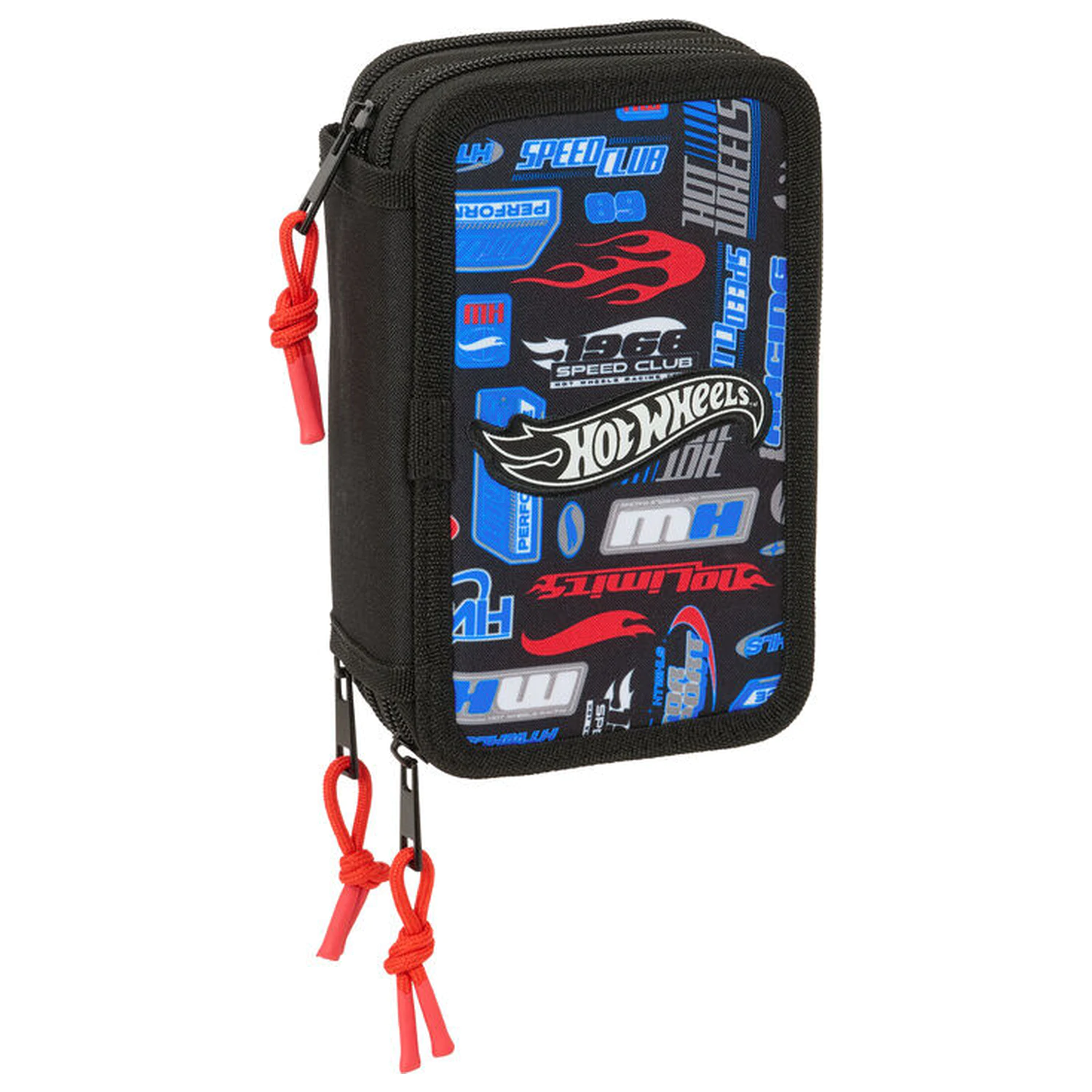 Hot Wheels trostruka pernica 37 dijelova fotografija proizvoda