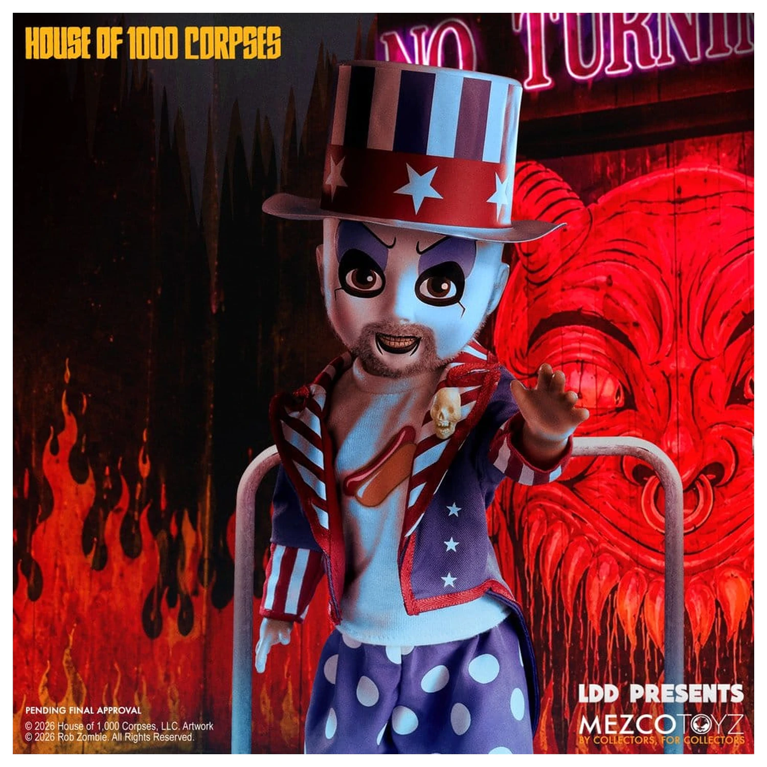 House of 1000 Corpses LDD Presents Lutka Captain Spaulding 25 cm fotografija proizvoda