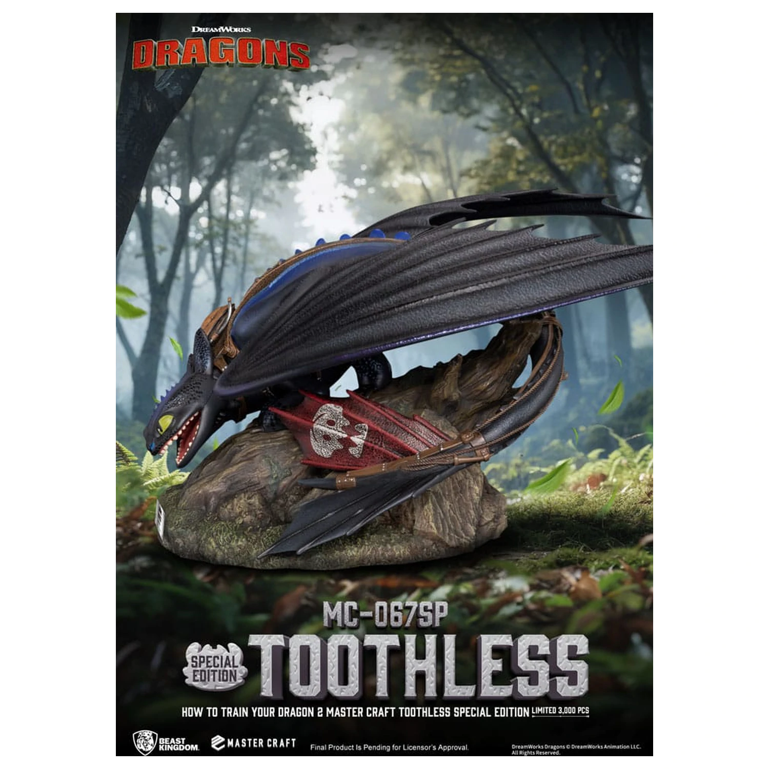 How To Train Your Dragon 2 Master Craft Statua Toothless 38 cm fotografija proizvoda