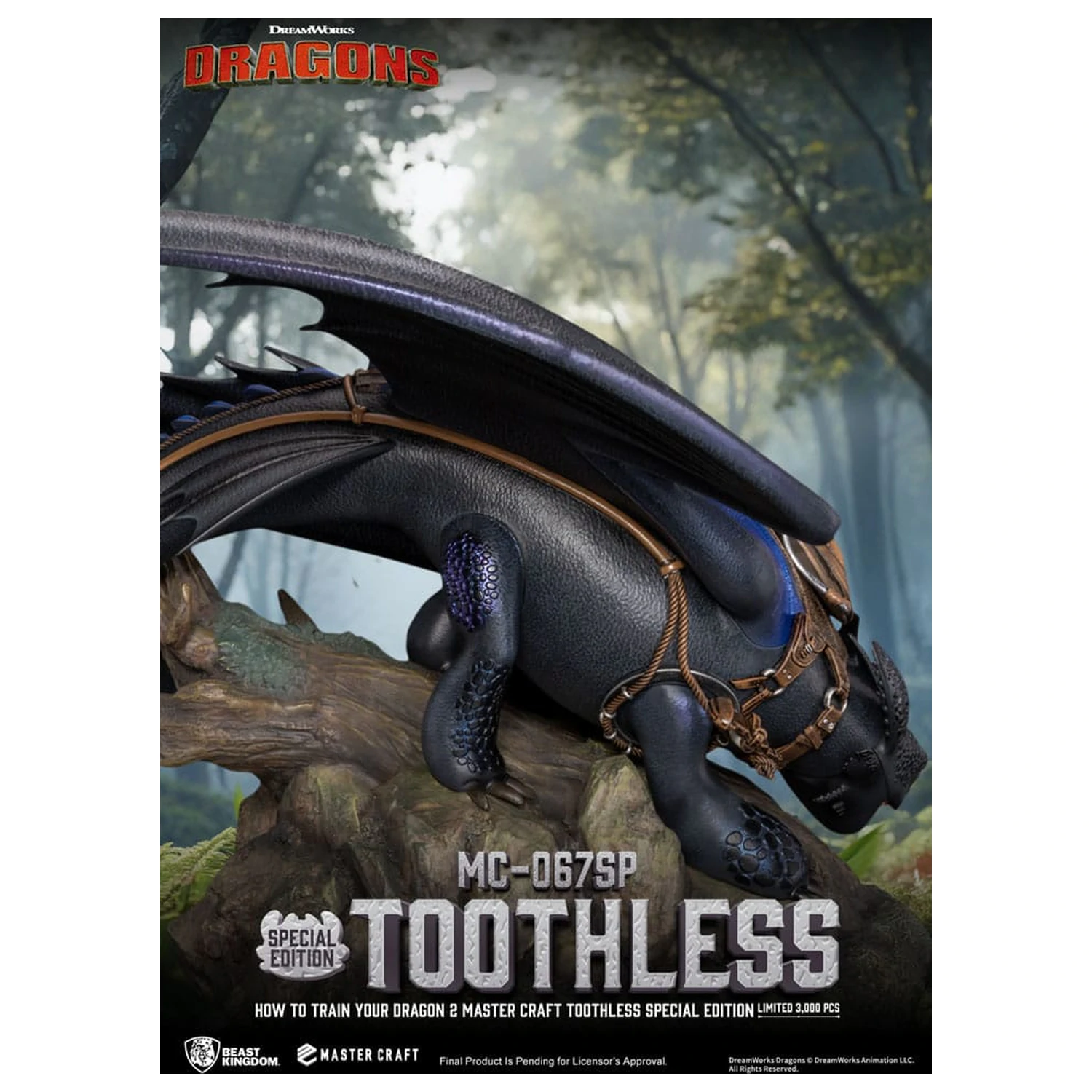 How To Train Your Dragon 2 Master Craft Statua Toothless 38 cm fotografija proizvoda