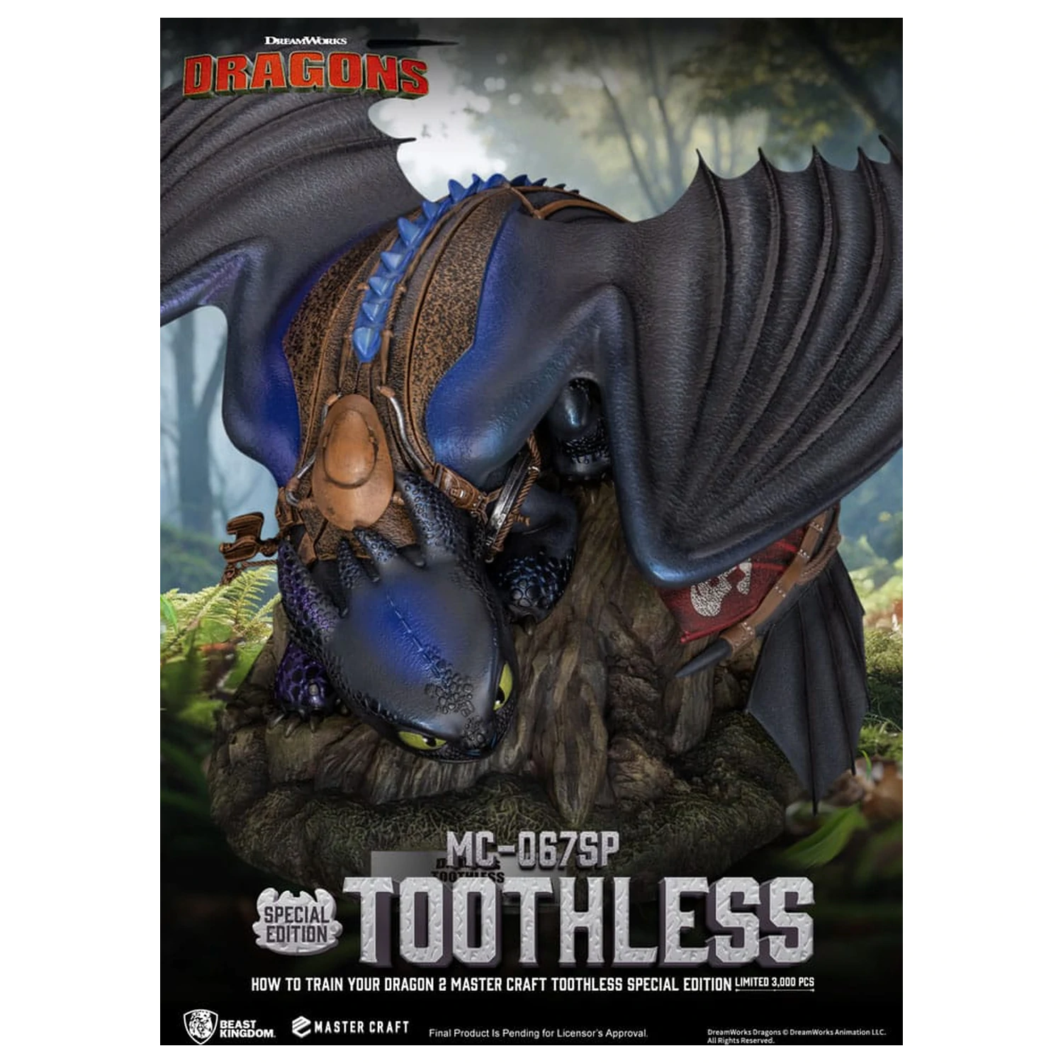 How To Train Your Dragon 2 Master Craft Statua Toothless 38 cm fotografija proizvoda