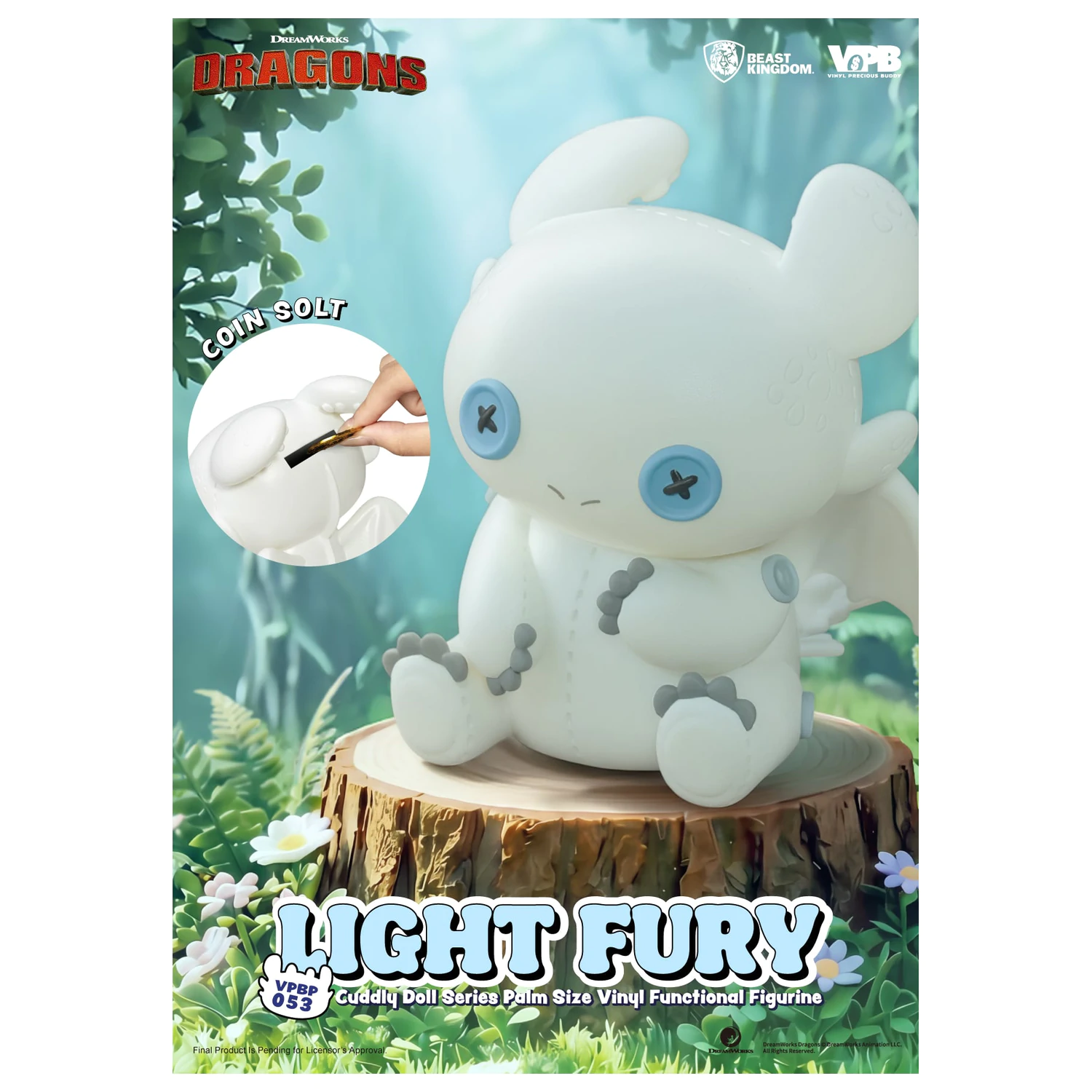 How To Train Your Dragon Light Fury Bank Vinilna figura 11.2cm fotografija proizvoda