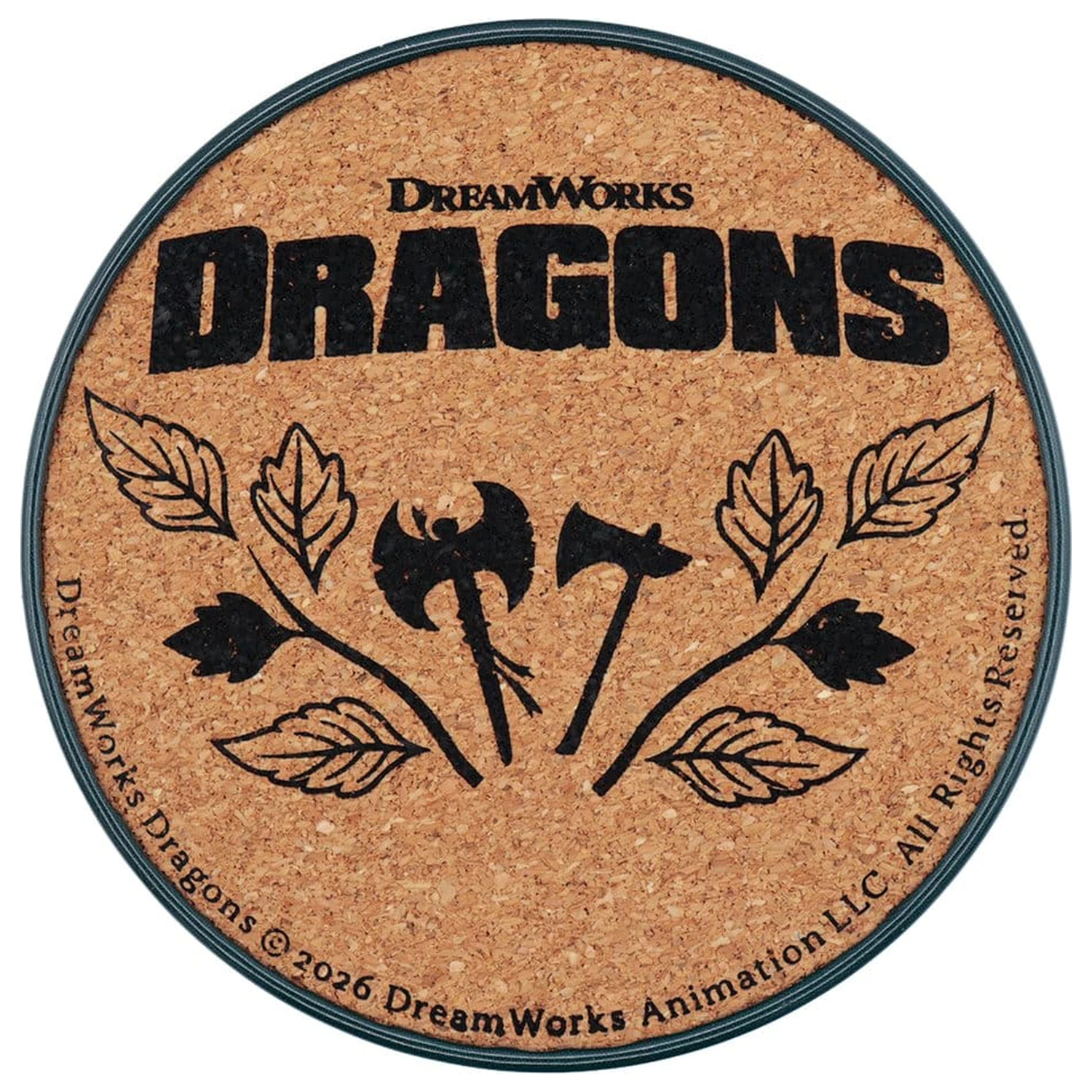How to Train Your Dragon Coaster 4-Pak Zmaj Tiskani Metalni podmetači za čaše fotografija proizvoda