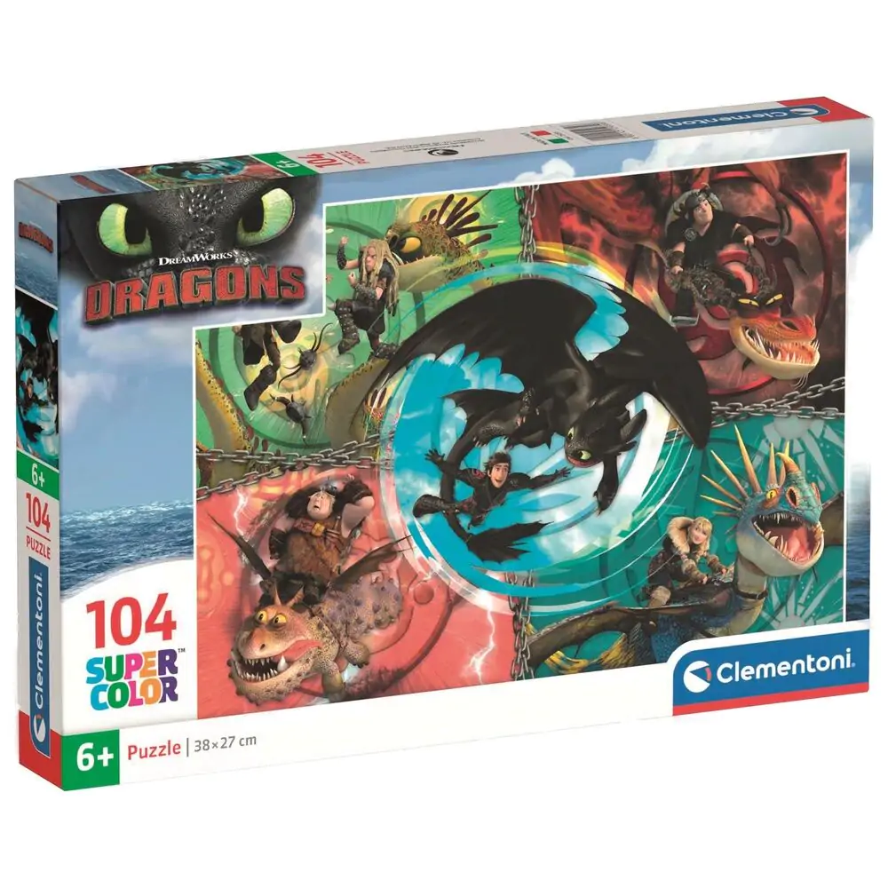 How to Train Your Dragon puzzle 104 kom fotografija proizvoda