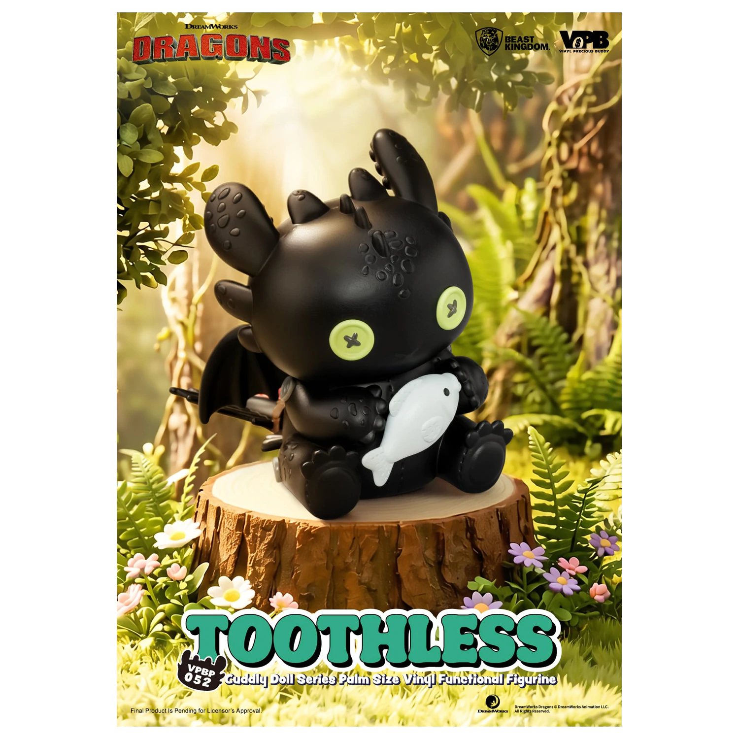 HOW TO TRAIN YOUR DRAGON Toothless Bank vinilna figura 11.7cm fotografija proizvoda