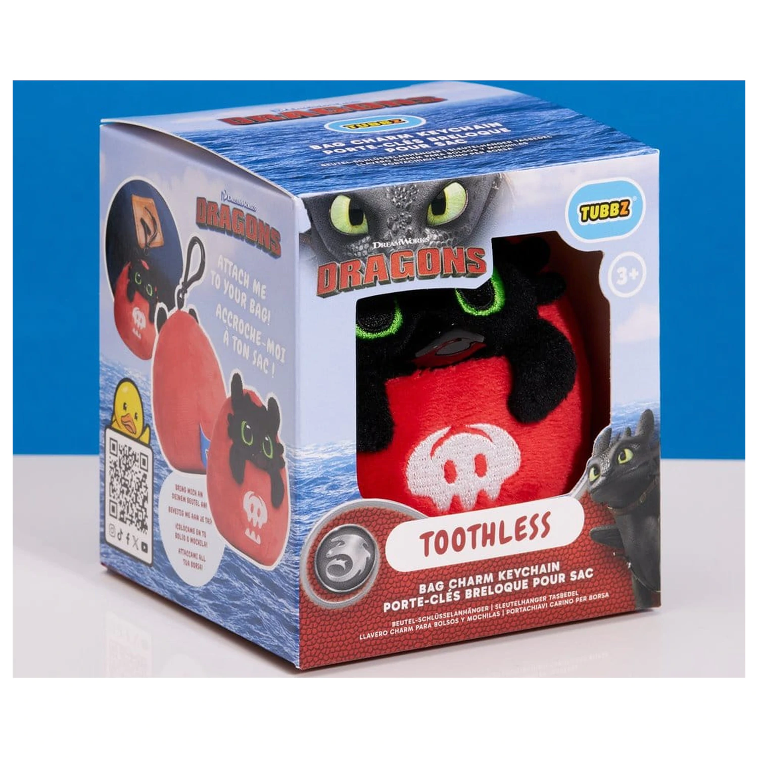 How to Train Your Dragon Tubbz Bag Charm Toothless fotografija proizvoda
