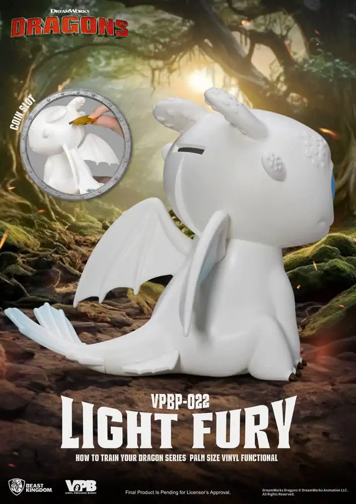 How To Train Your Dragon kasica Piggy Vinyl Bank Light Fury 12 cm fotografija proizvoda