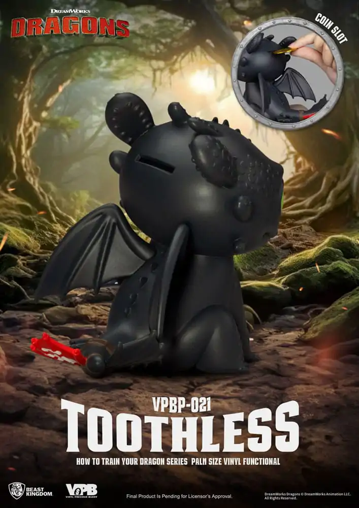 How to Train Your Dragon Piggy Vinyl kasica Toothless 12 cm fotografija proizvoda