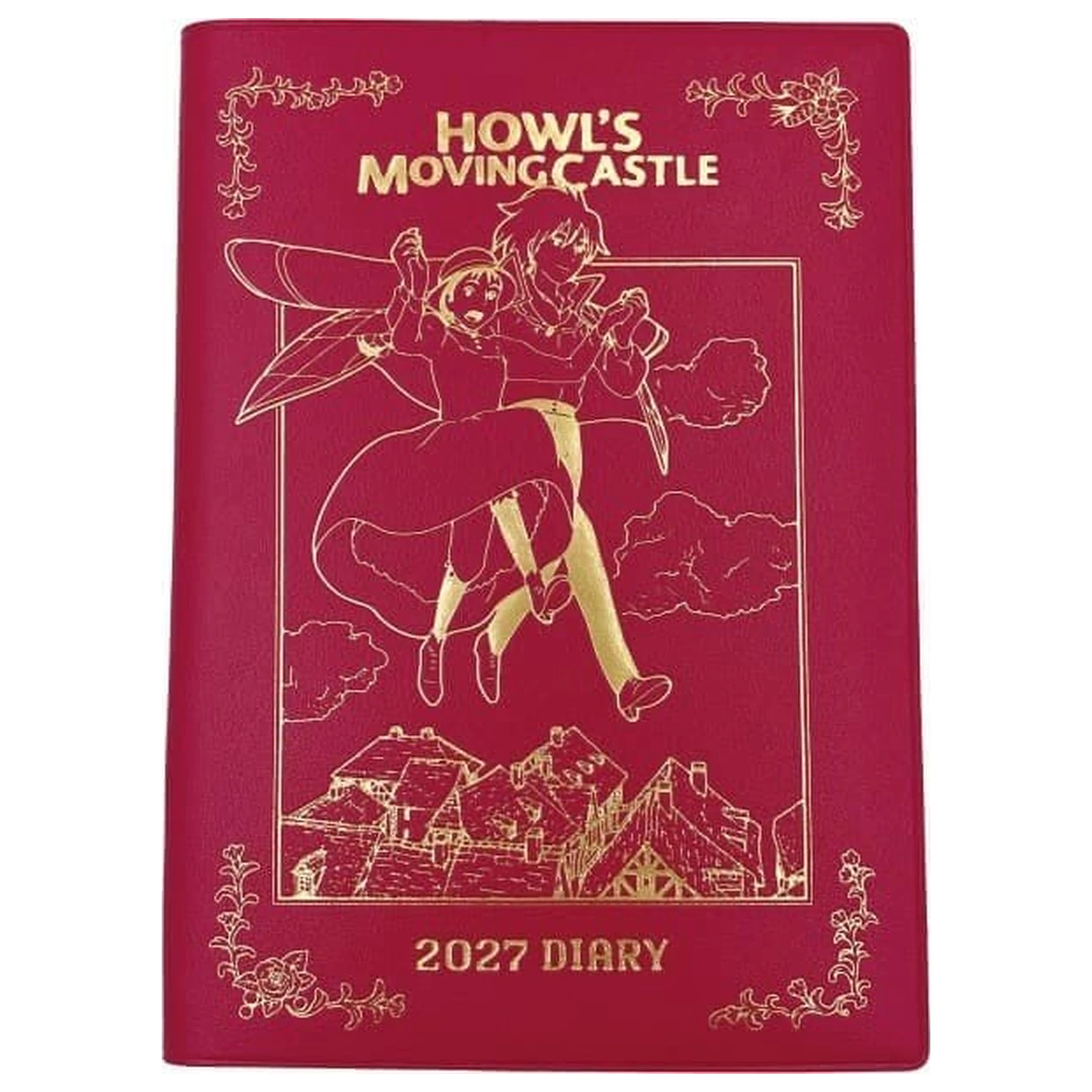 Howl's Moving Castle Dnevnik Hauru & Sophie crveno zlatna folija fotografija proizvoda