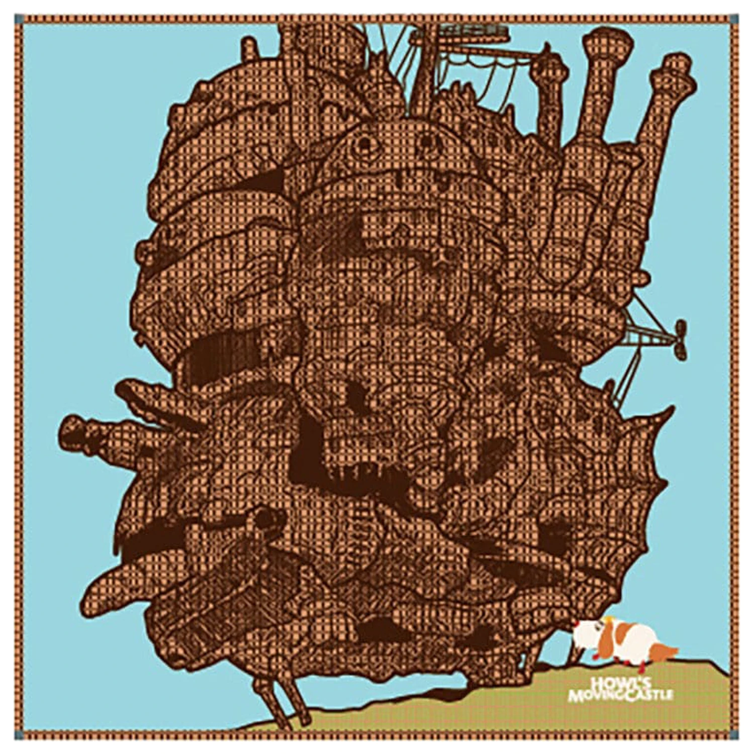 Howl´s Moving Castle Imabari Ručnik Hauru's Castle 40 x 40 cm fotografija proizvoda
