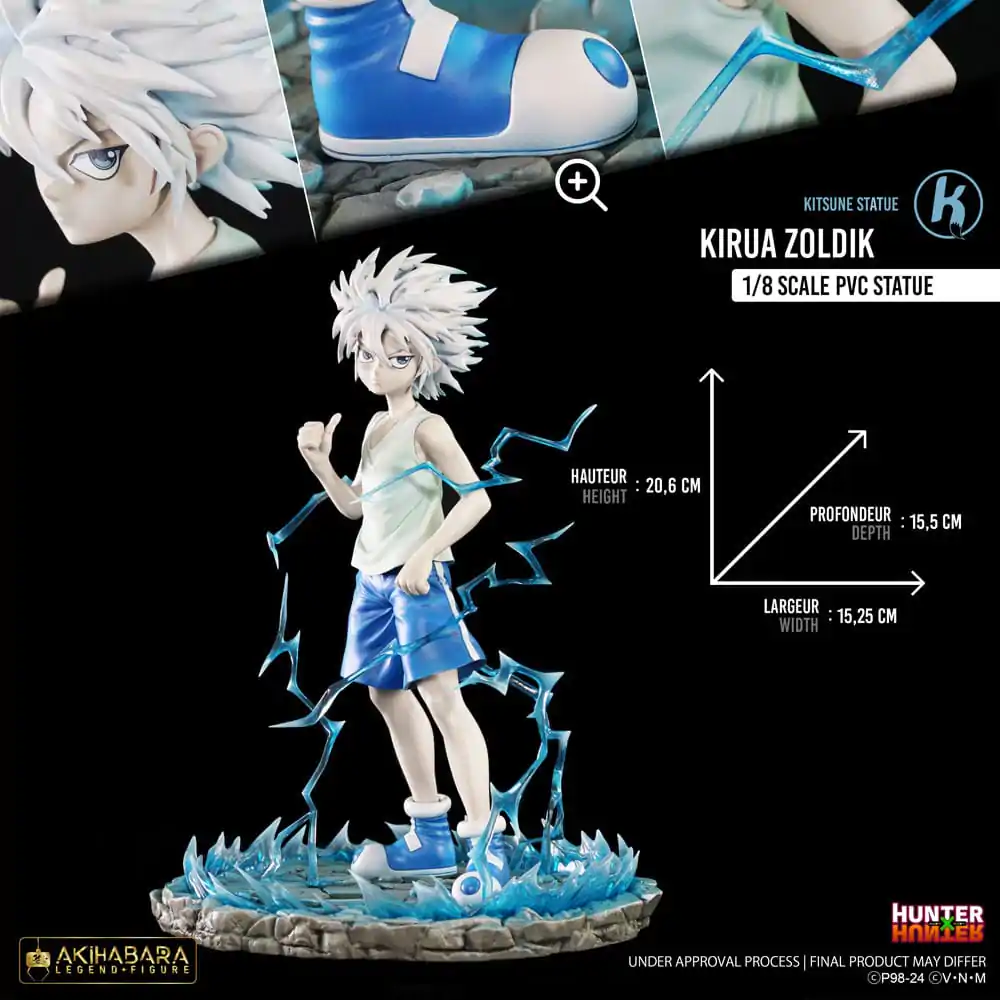 Hunter × Hunter Akihabara Legend Figure PVC Kip 1/8 Kirua (God Speed Mode) 21 cm fotografija proizvoda