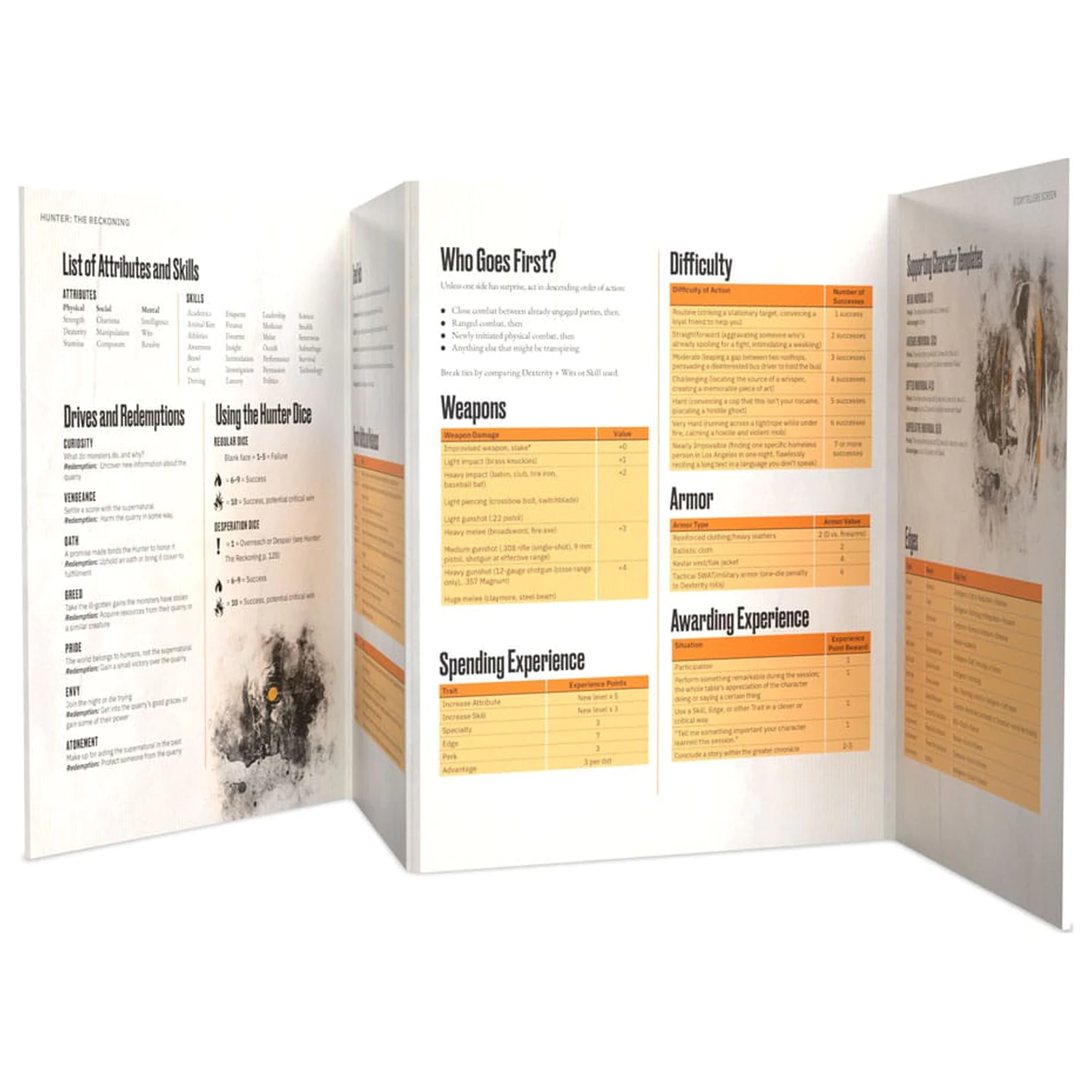 Hunter: The Reckoning 5th Edition RPG Storyteller's Screen Kit *Englische Version* fotografija proizvoda