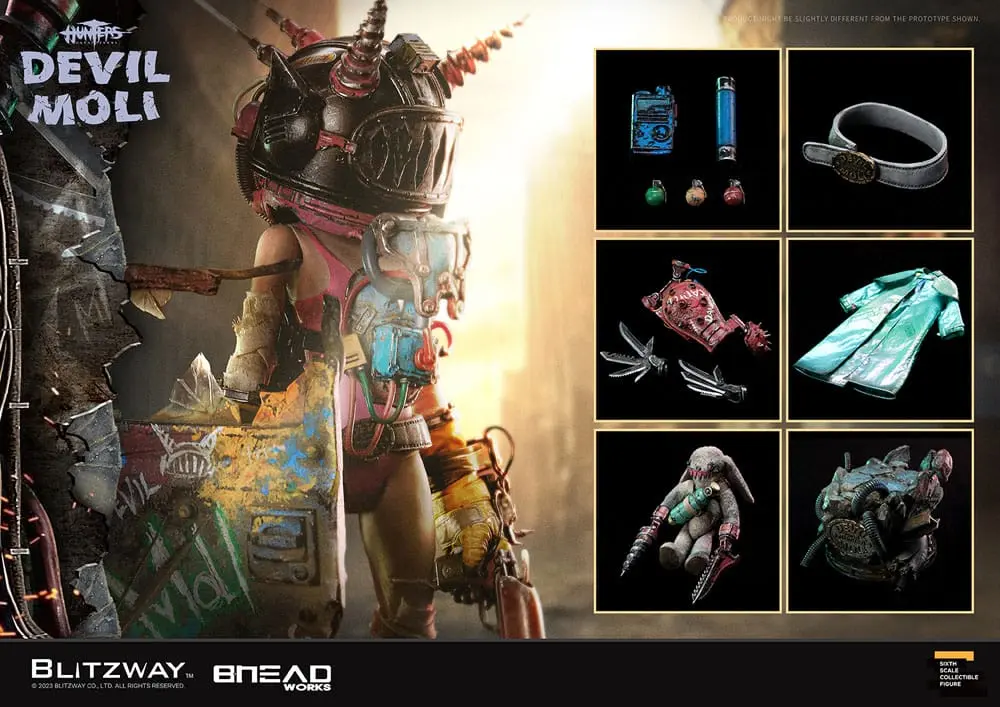 Hunters: Day After WWIII akcijska figura 1/6 Devil Moli 44 cm fotografija proizvoda