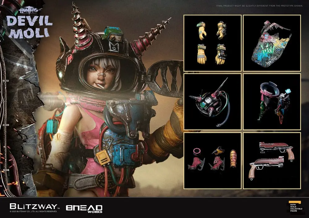Hunters: Day After WWIII akcijska figura 1/6 Devil Moli 44 cm fotografija proizvoda