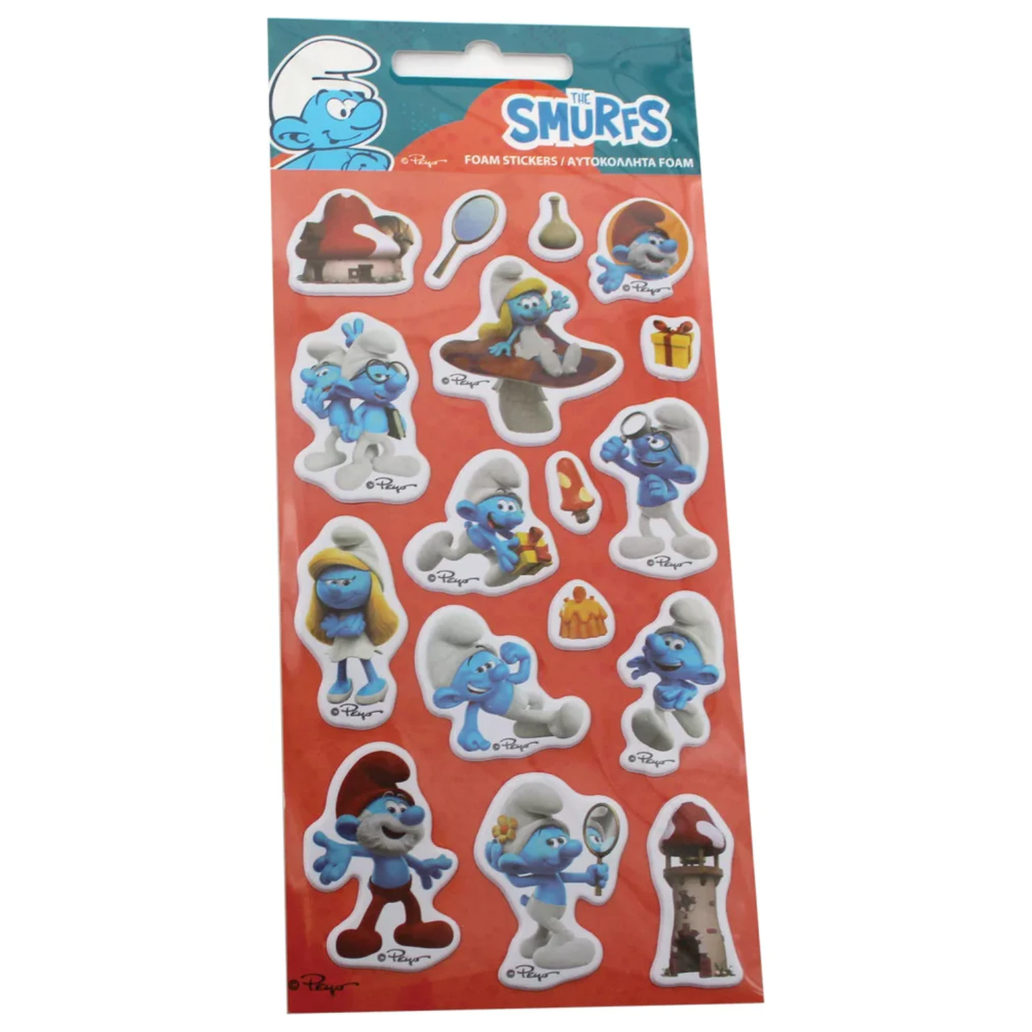 The Smurfs kupolasti spužvasti pufasti set naljepnica fotografija proizvoda