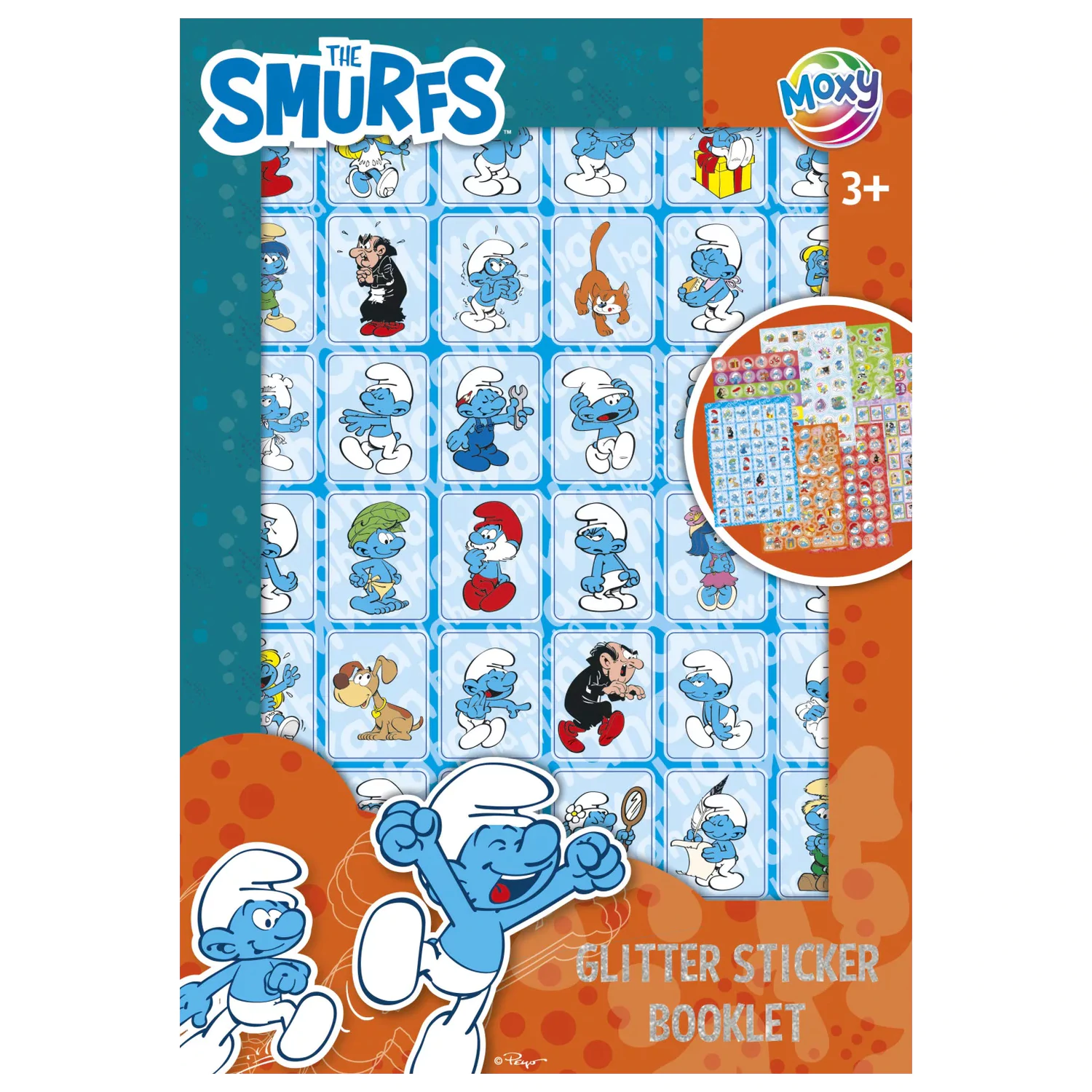 The Smurfs Happy Glitter Set naljepnica, 8 listova fotografija proizvoda