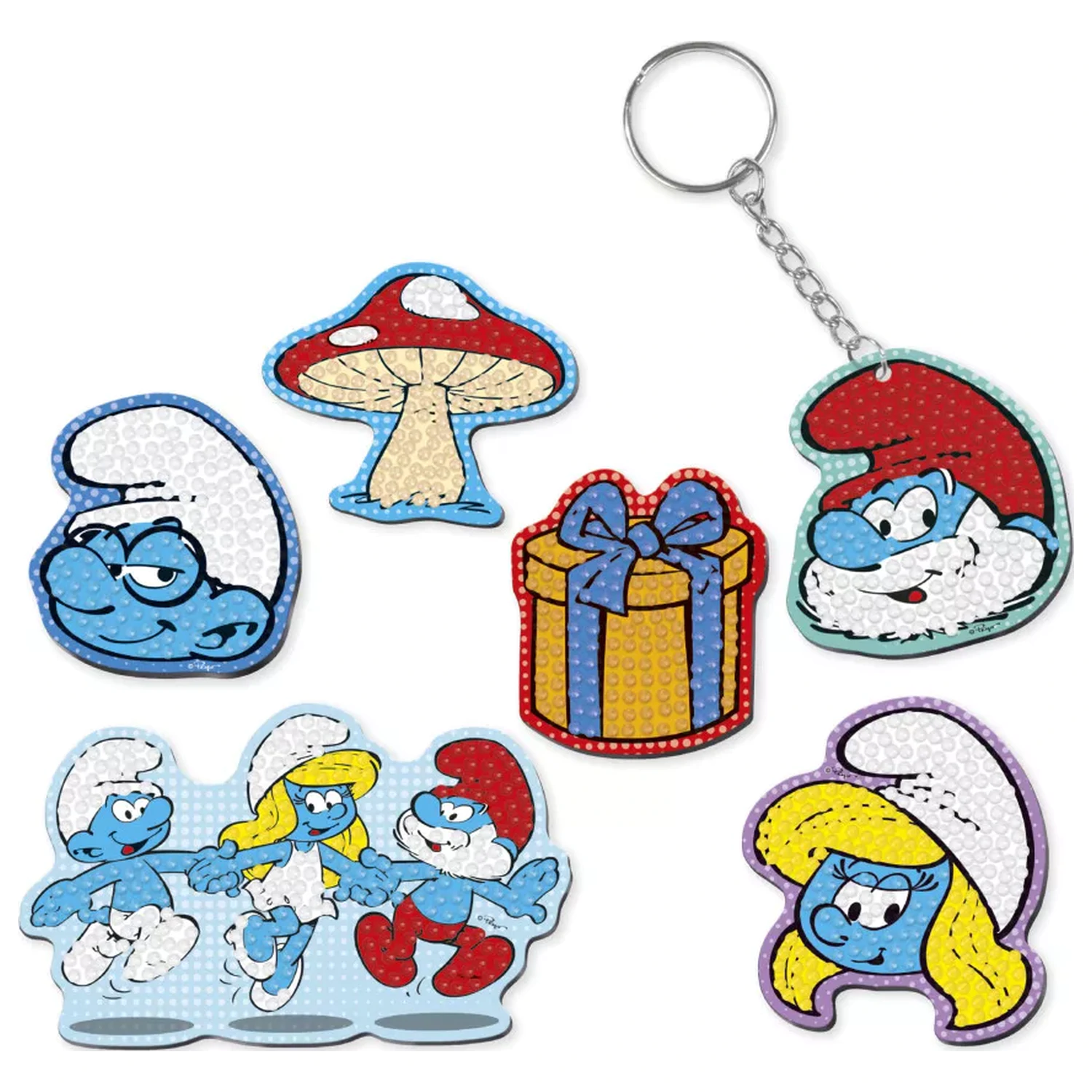 The Smurfs Happy dijamantno-točkasti magnetski set fotografija proizvoda