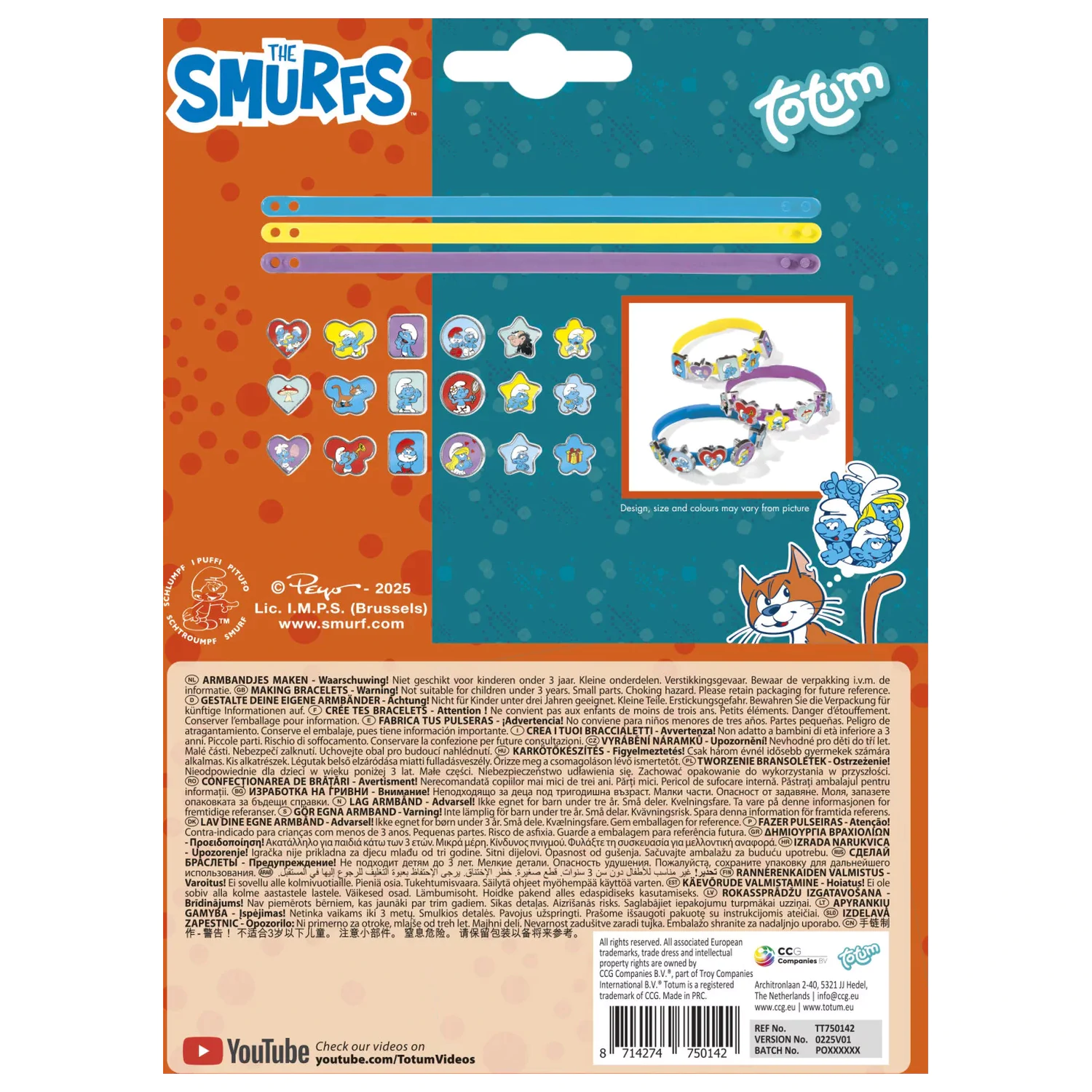 The Smurfs Happy komplet za izradu narukvica fotografija proizvoda