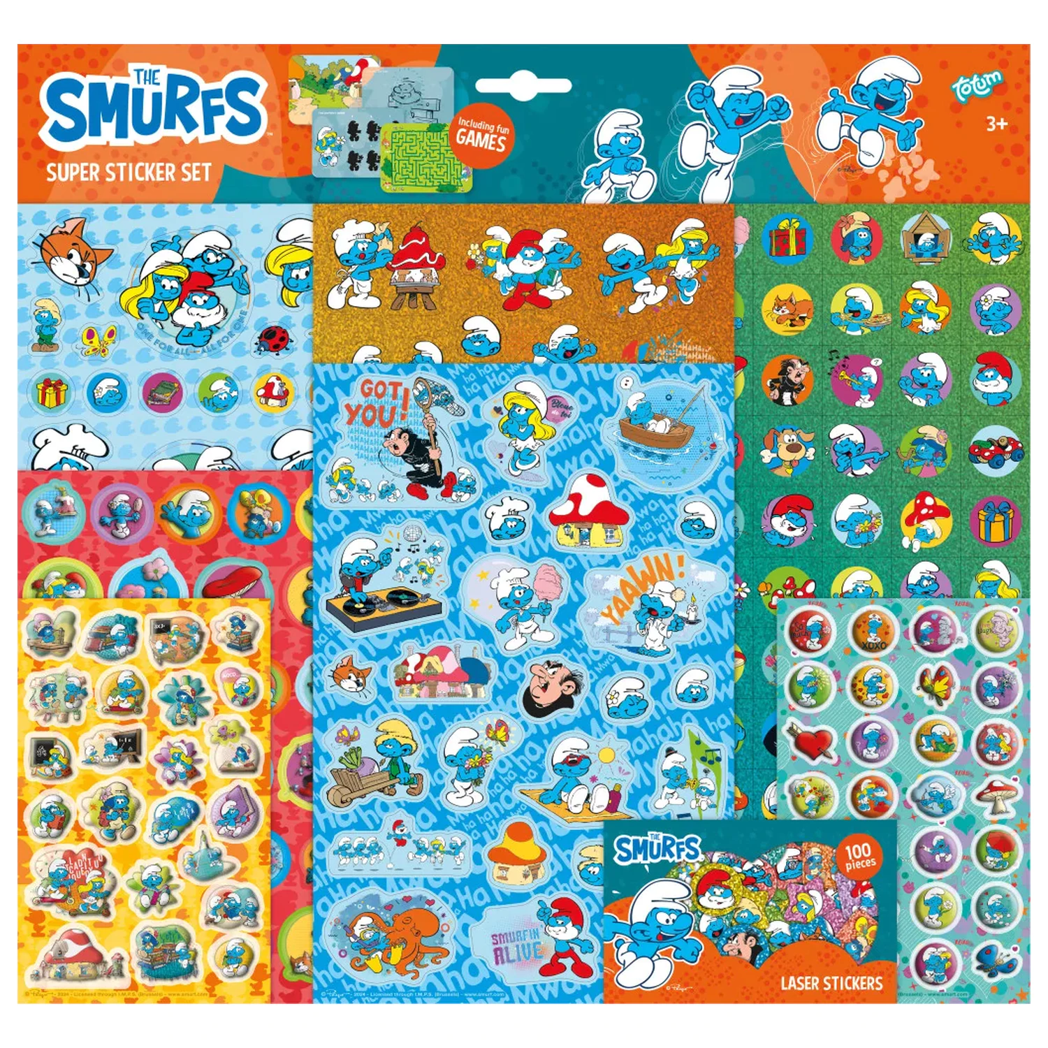The Smurfs Happy Super Set Naljepnica fotografija proizvoda