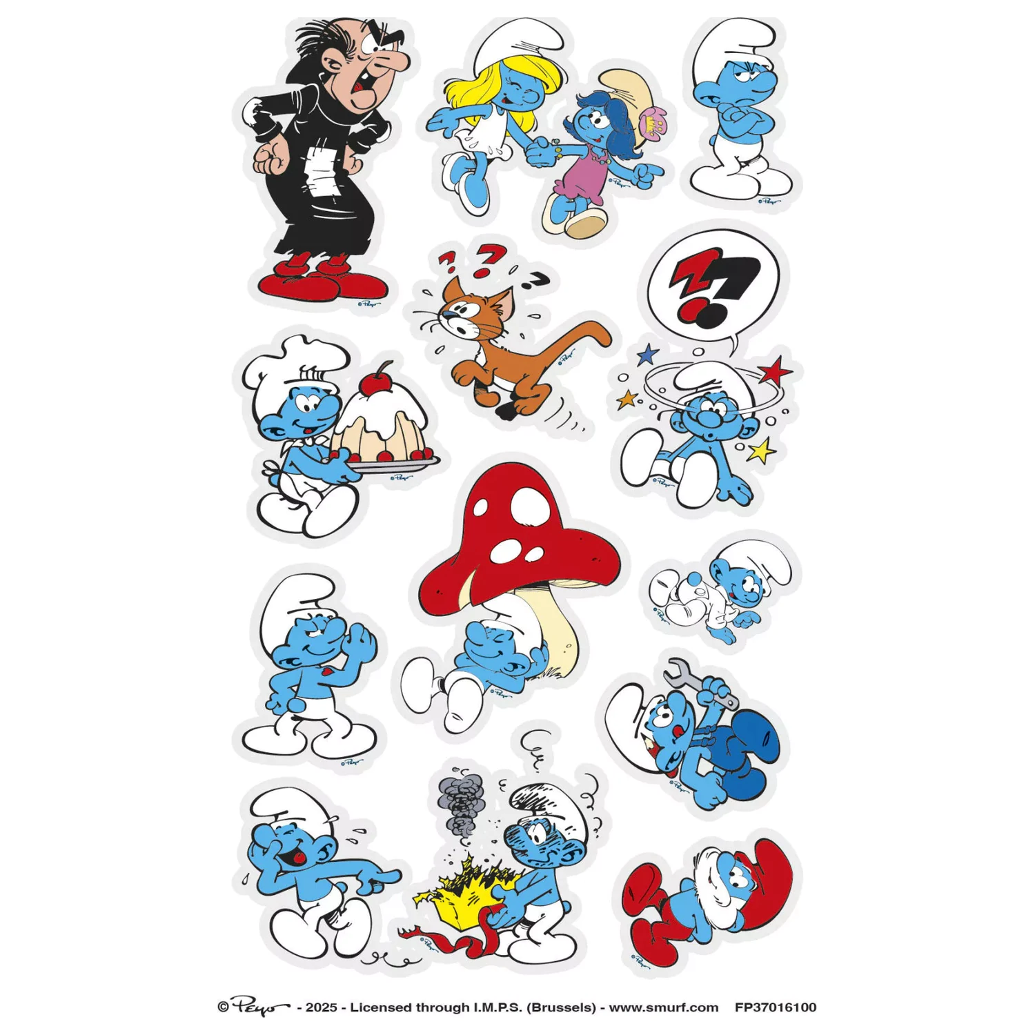 The Smurfs Laugh Tetovaža 12-dijelna fotografija proizvoda