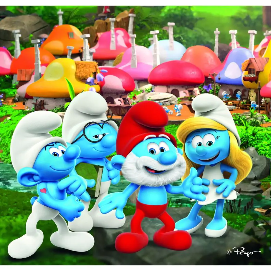 The Smurfs puzzle 3 x 48 komada fotografija proizvoda