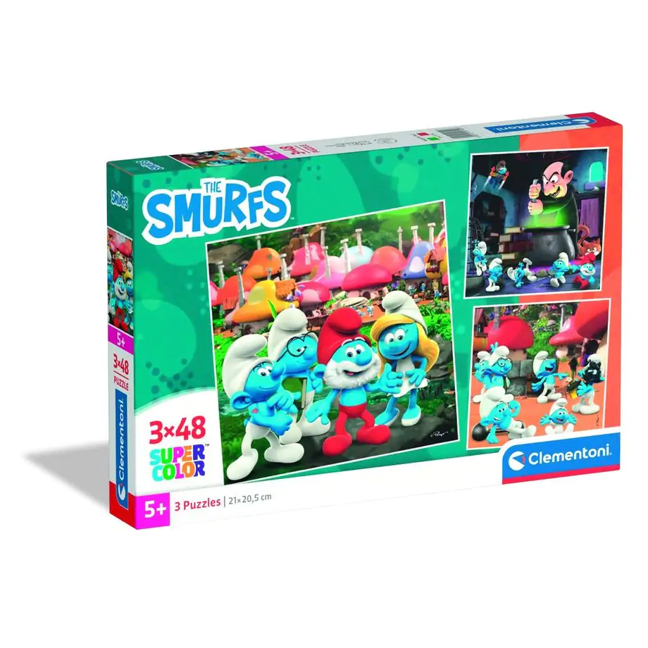 The Smurfs puzzle 3 x 48 komada fotografija proizvoda