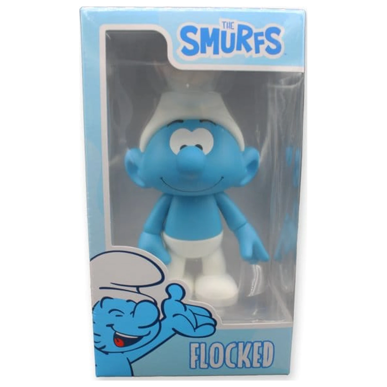 The Smurfs Vinyl figura Smurf Bijelo i Plavo - Flocked 19 cm fotografija proizvoda