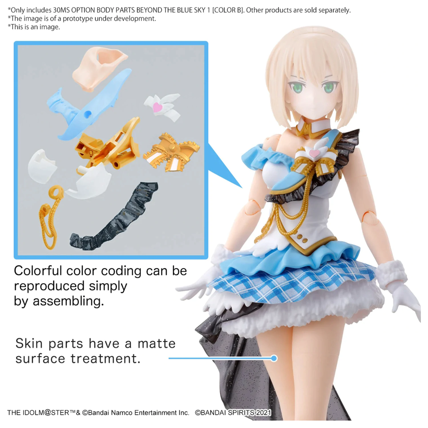 IDOLM@STER Option Body Parts Beyond The Blue Sky 1 Model komplet fotografija proizvoda