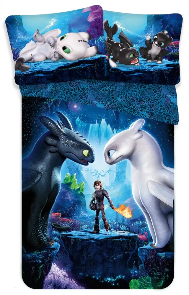 How to Train Your Dragon Navlaka za poplun 140x200cm, 70x90cm fotografija proizvoda