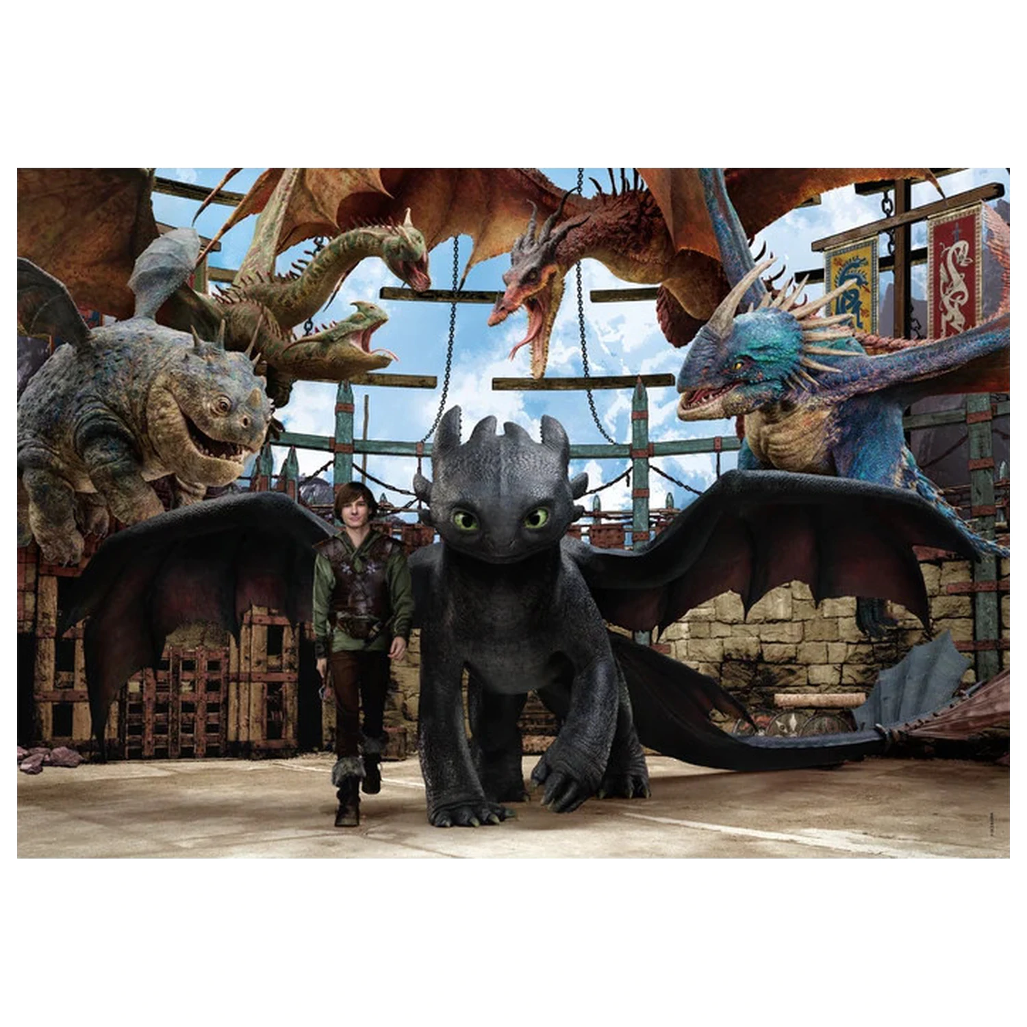 How to Train Your Dragon Arena 104-dijelni Super puzzle fotografija proizvoda