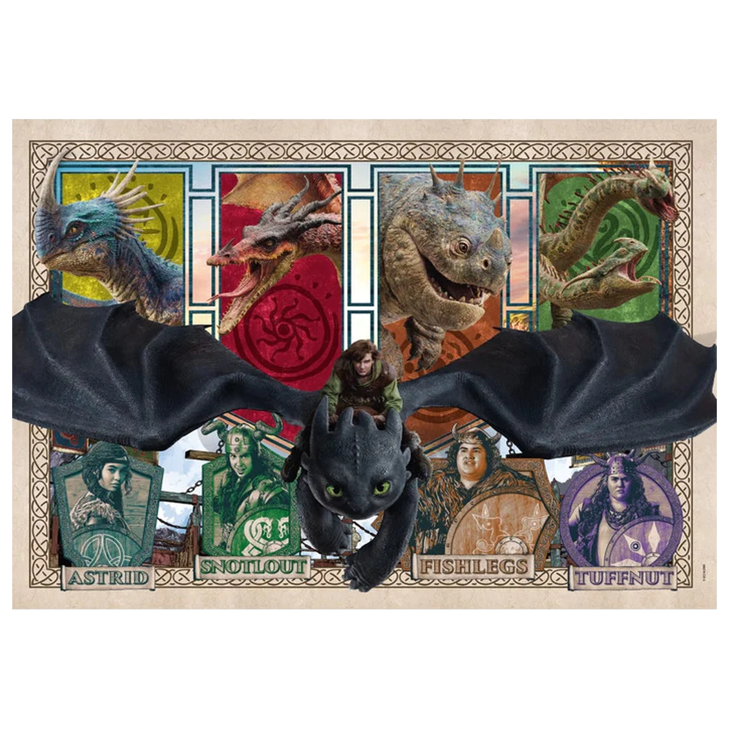 How to Train Your Dragon Mystic Skies puzzle od 300 komada fotografija proizvoda