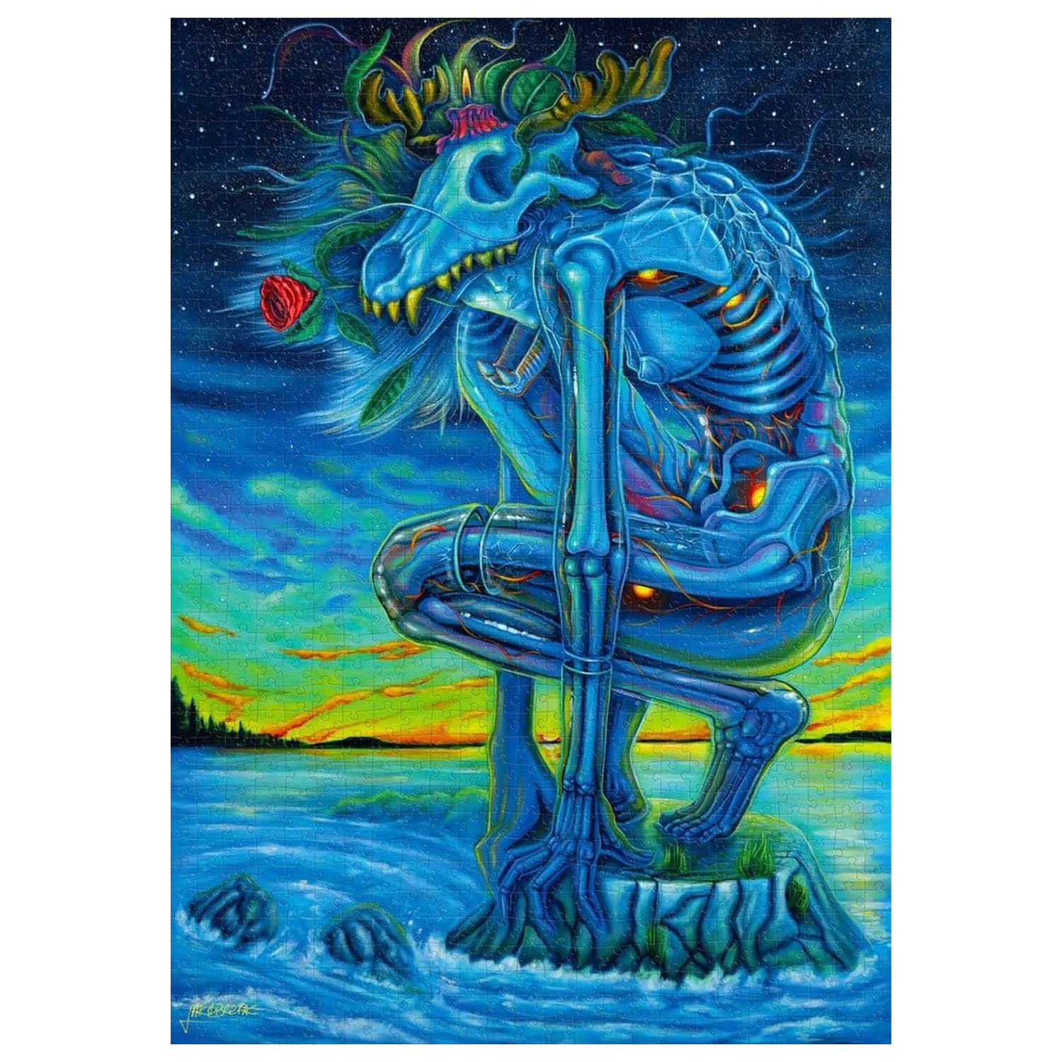 Imagination Series Puzzle Kamil Jakóbczak Bialy Wilk (1000 komada) fotografija proizvoda