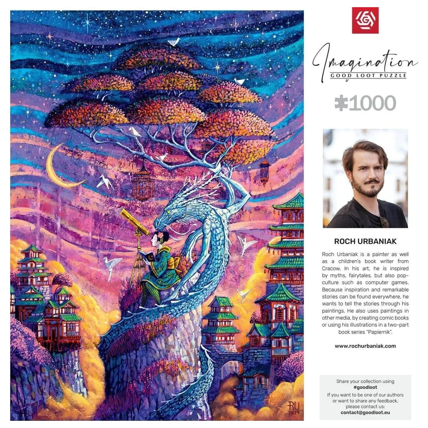 Imagination Series Puzzle Roch Urbaniak Sakura i Ryu (1000 komada) fotografija proizvoda