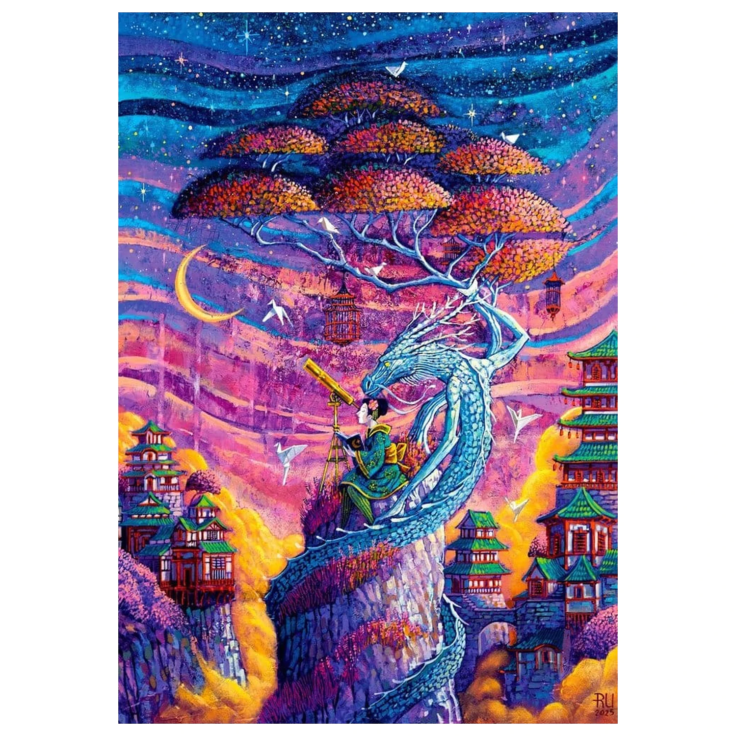 Imagination Series Puzzle Roch Urbaniak Sakura i Ryu (1000 komada) fotografija proizvoda