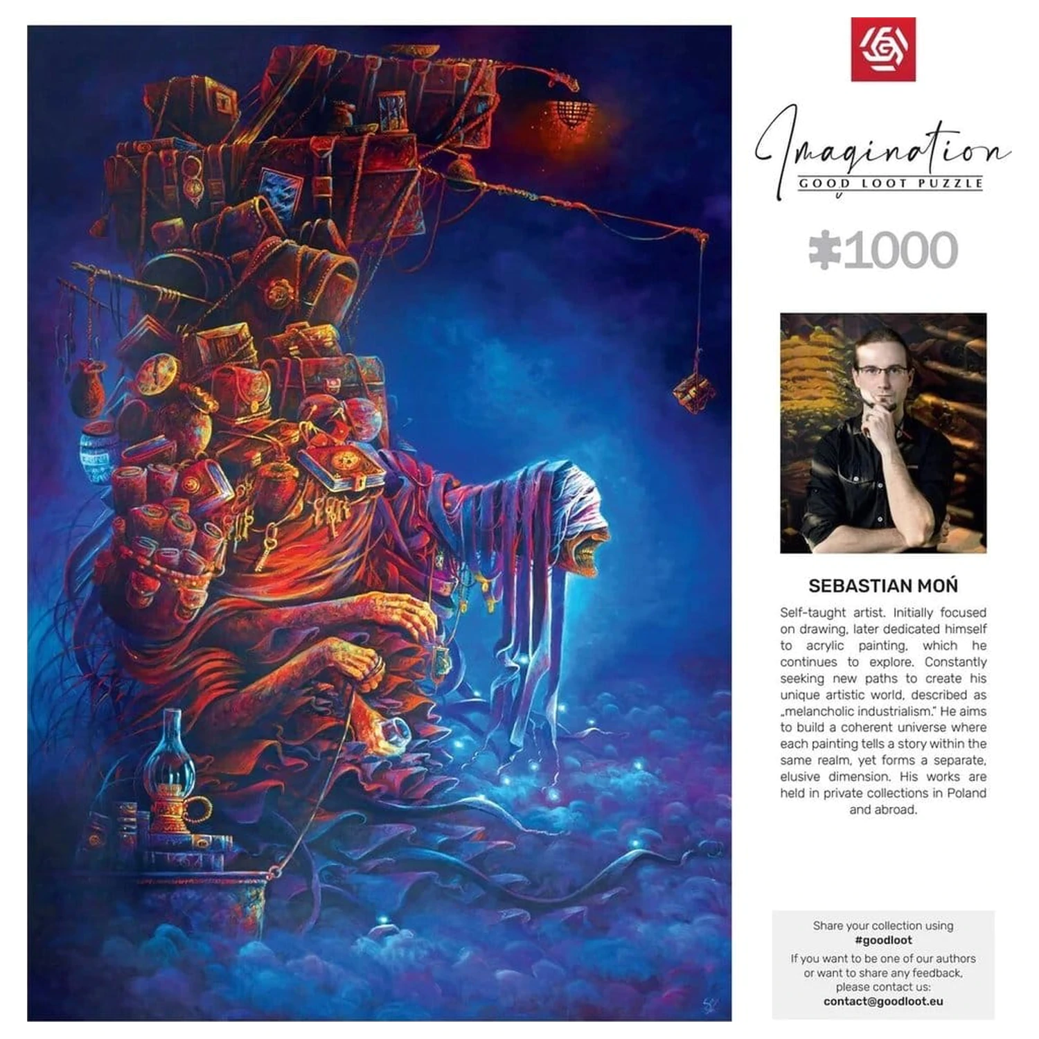 Imagination Series Puzzle Sebastian Mon Ciezar doswiadczen (1000 komada) fotografija proizvoda