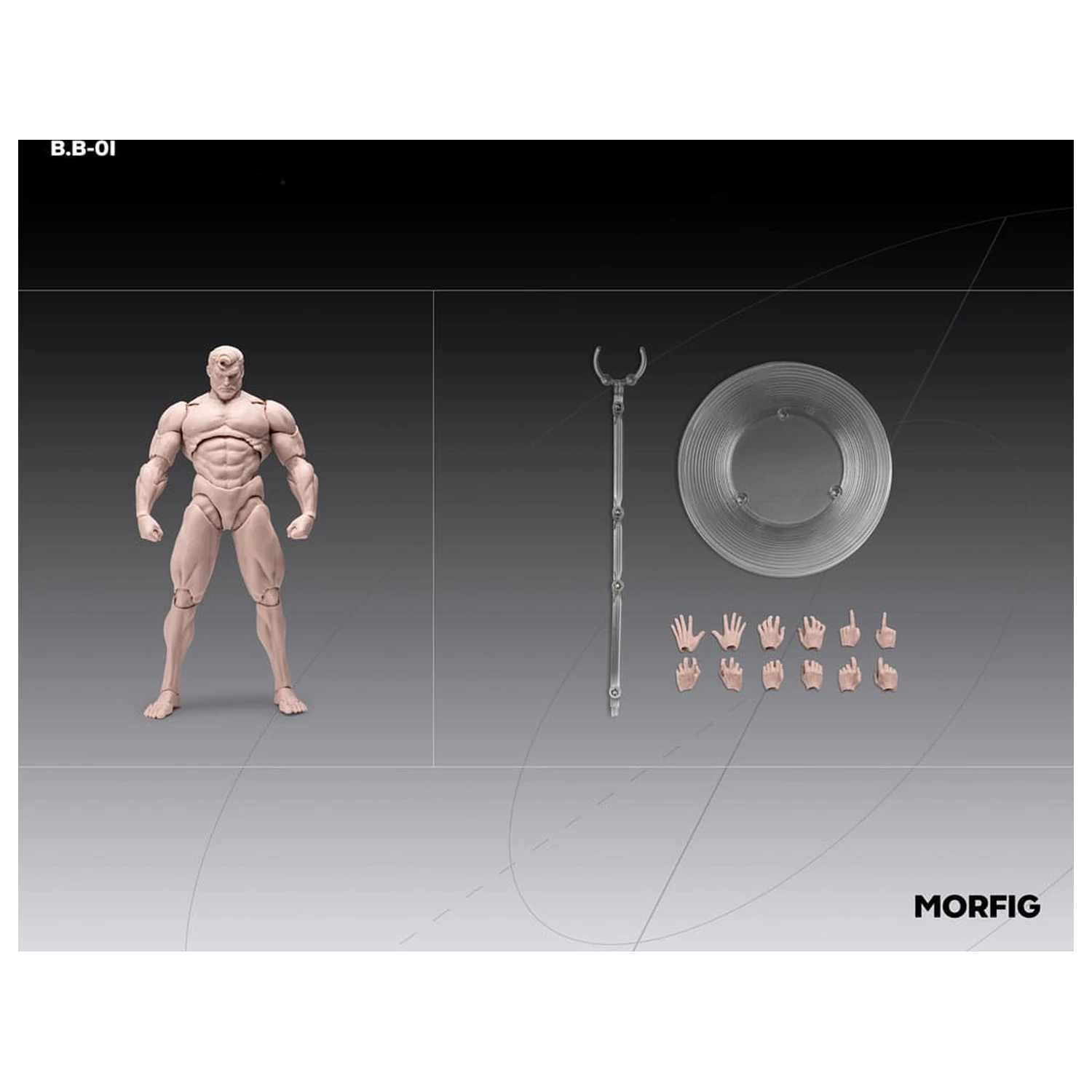 Inart akcijska figura 1/12 Blank Male Body Skintone 17 cm fotografija proizvoda