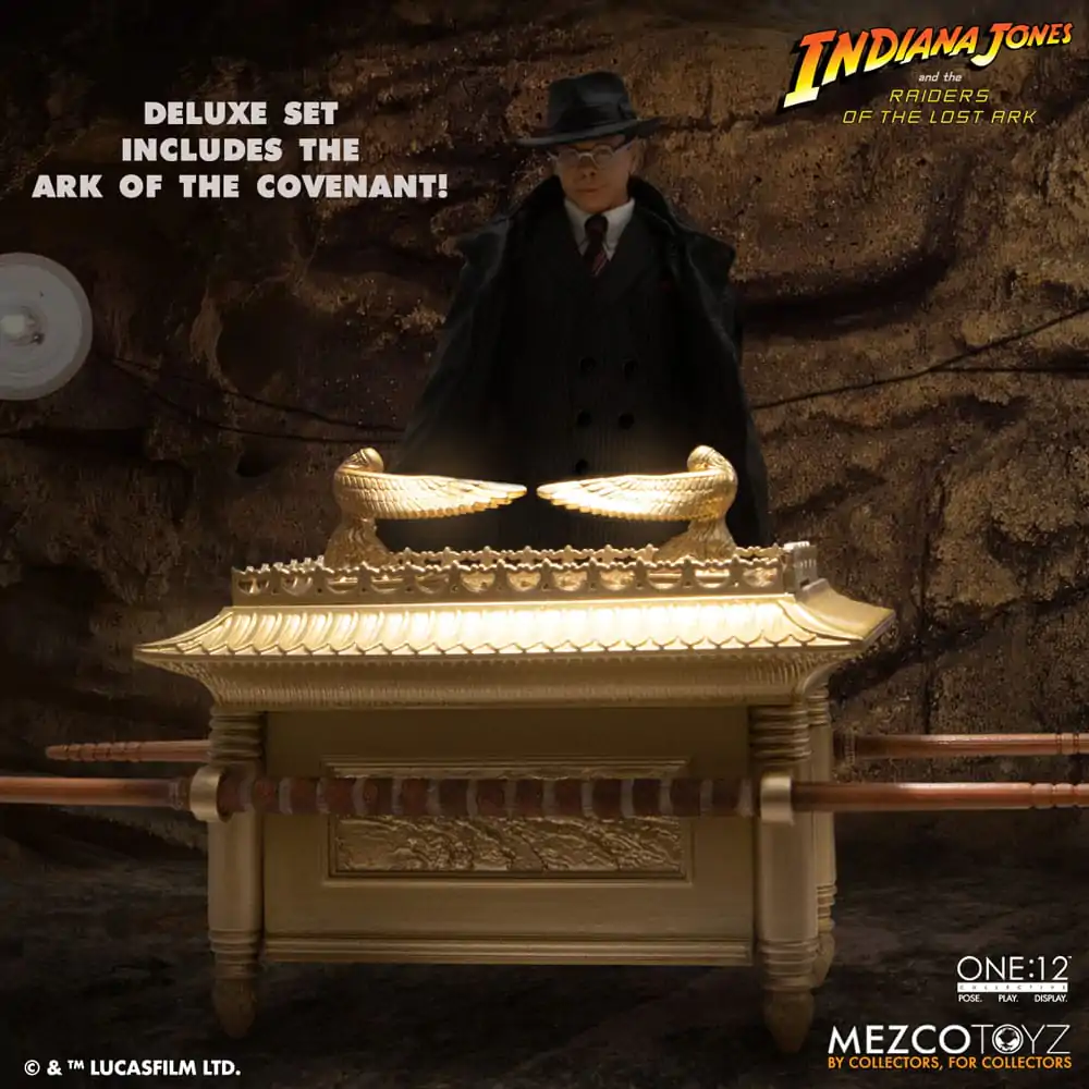 Indiana Jones Action Figure 1/12 Major Toht and Ark of the Covenant Deluxe Boxed Set 16 cm Figura fotografija proizvoda