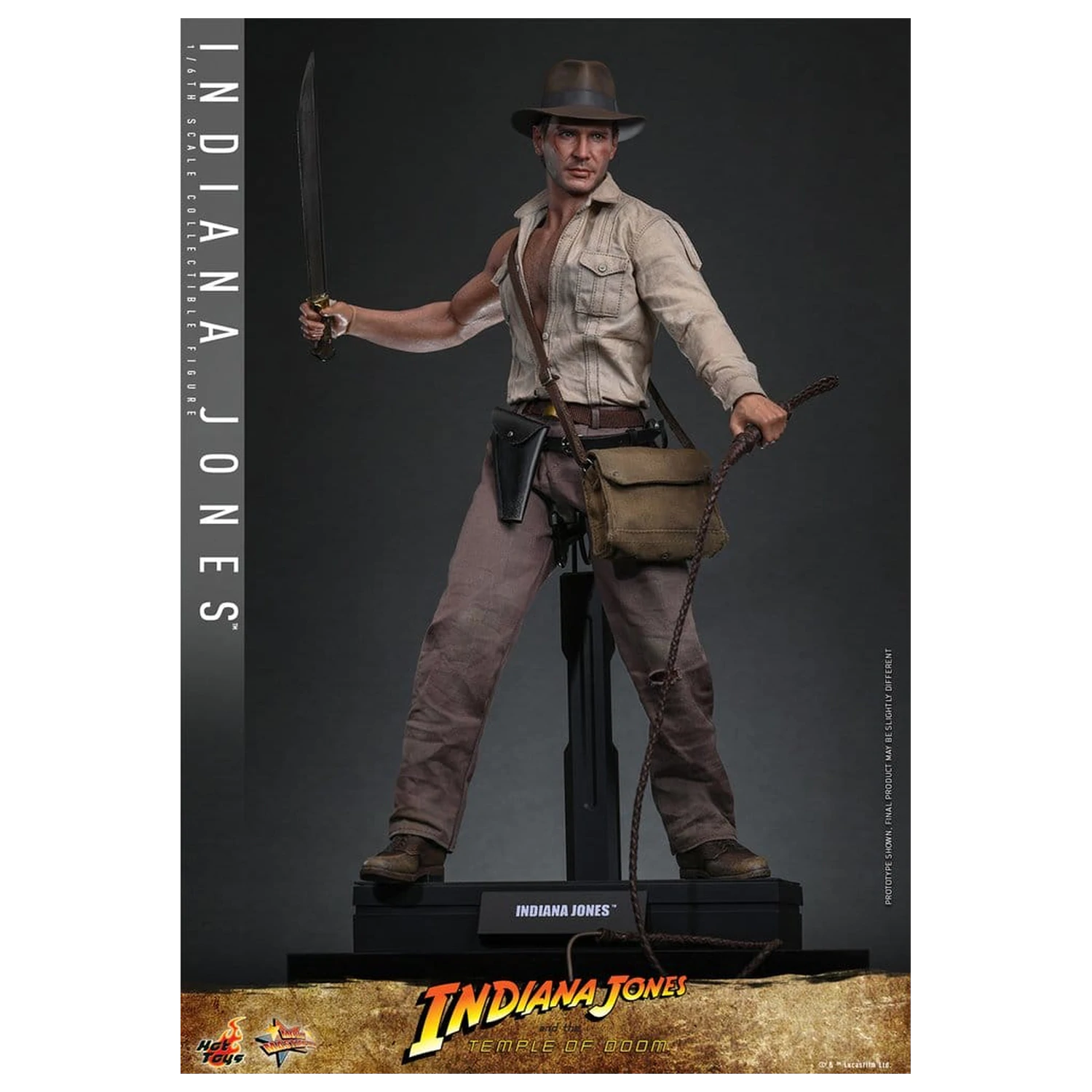Indiana Jones Movie Masterpiece akcijska figura 1/6 Indiana Jones 30 cm fotografija proizvoda